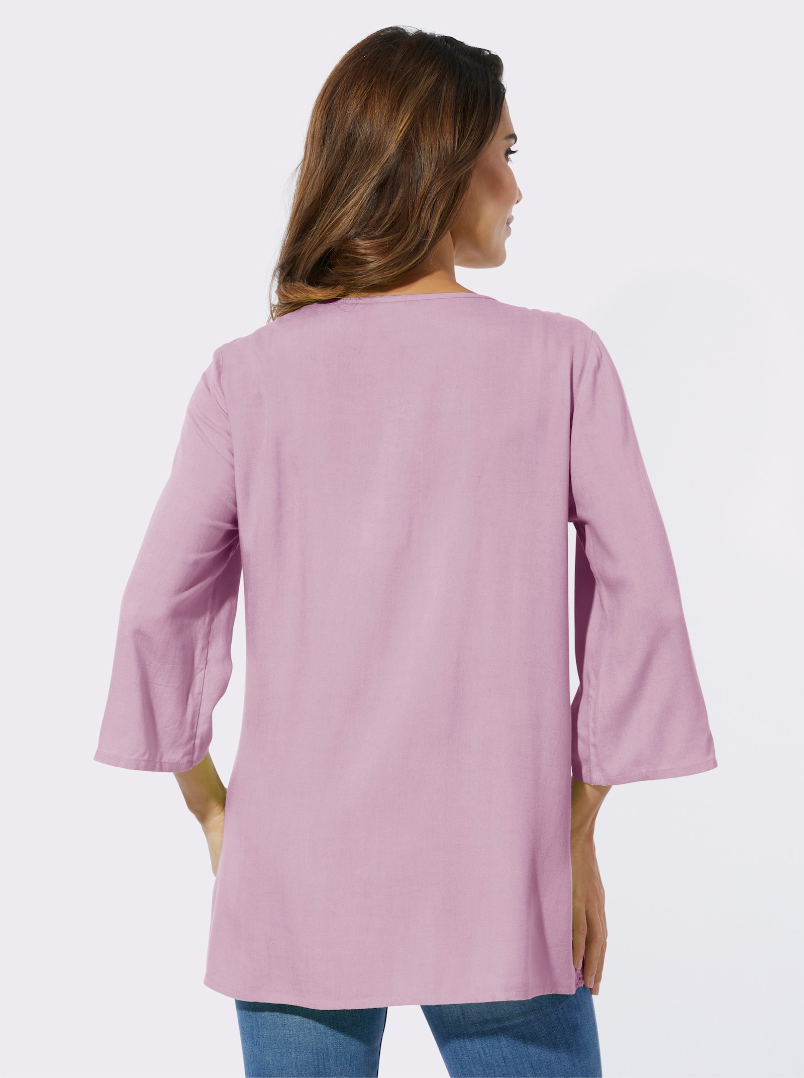 Tunika i lång modell - ljusrosa