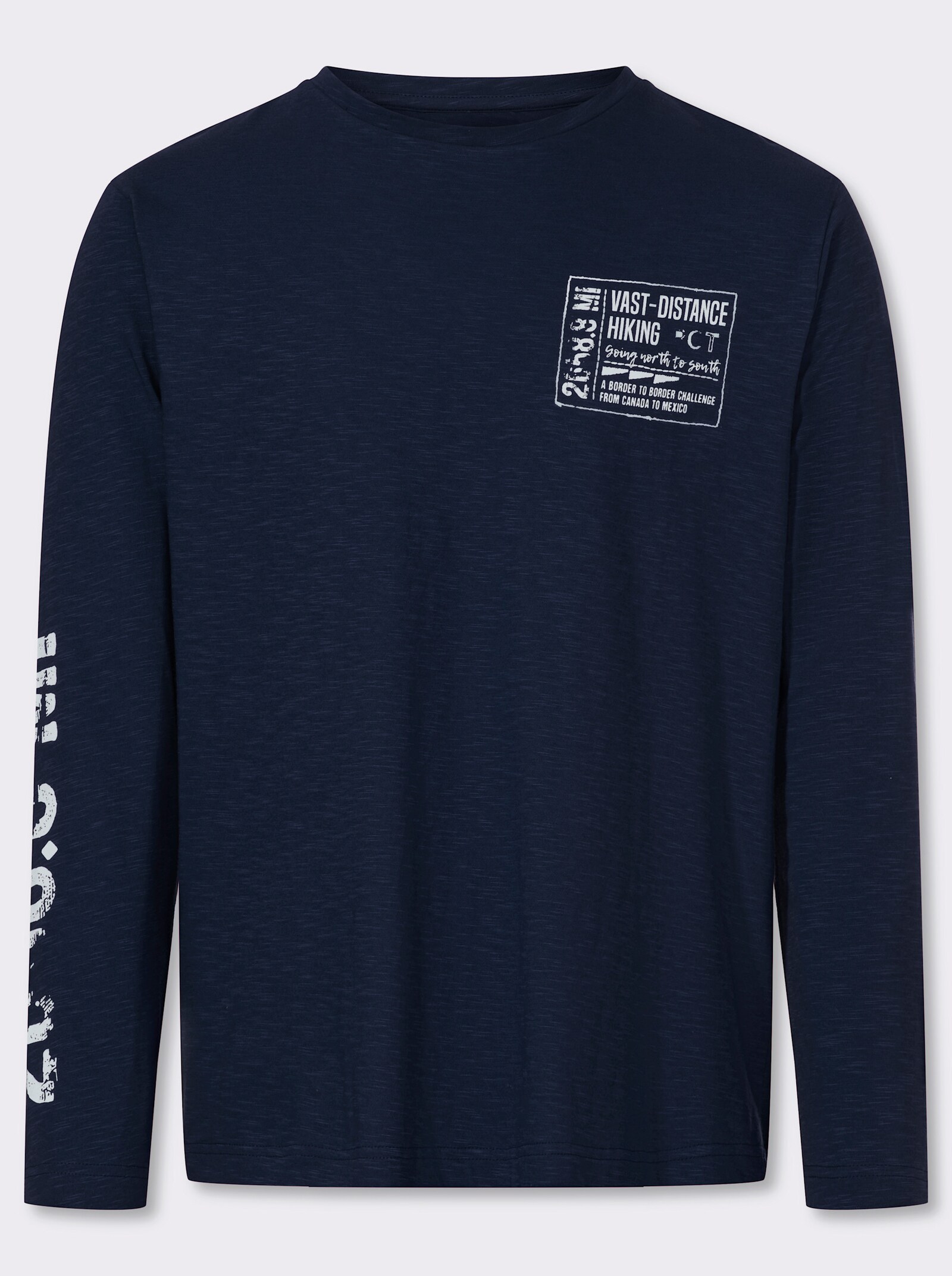 Catamaran Langarmshirt mit platziertem Druck - marine-bedruckt