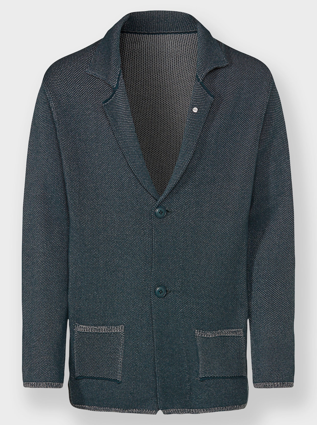 Marco Donati Cardigan - petrol gemêleerd