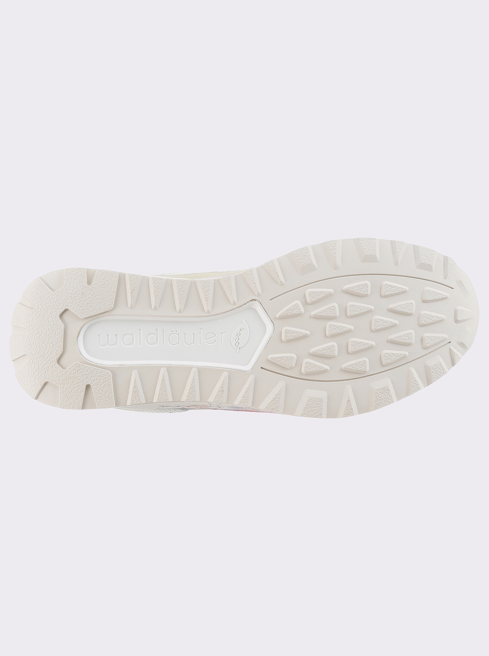 Waldläufer Sneaker mit floralem Print, von Waldläufer - weiß