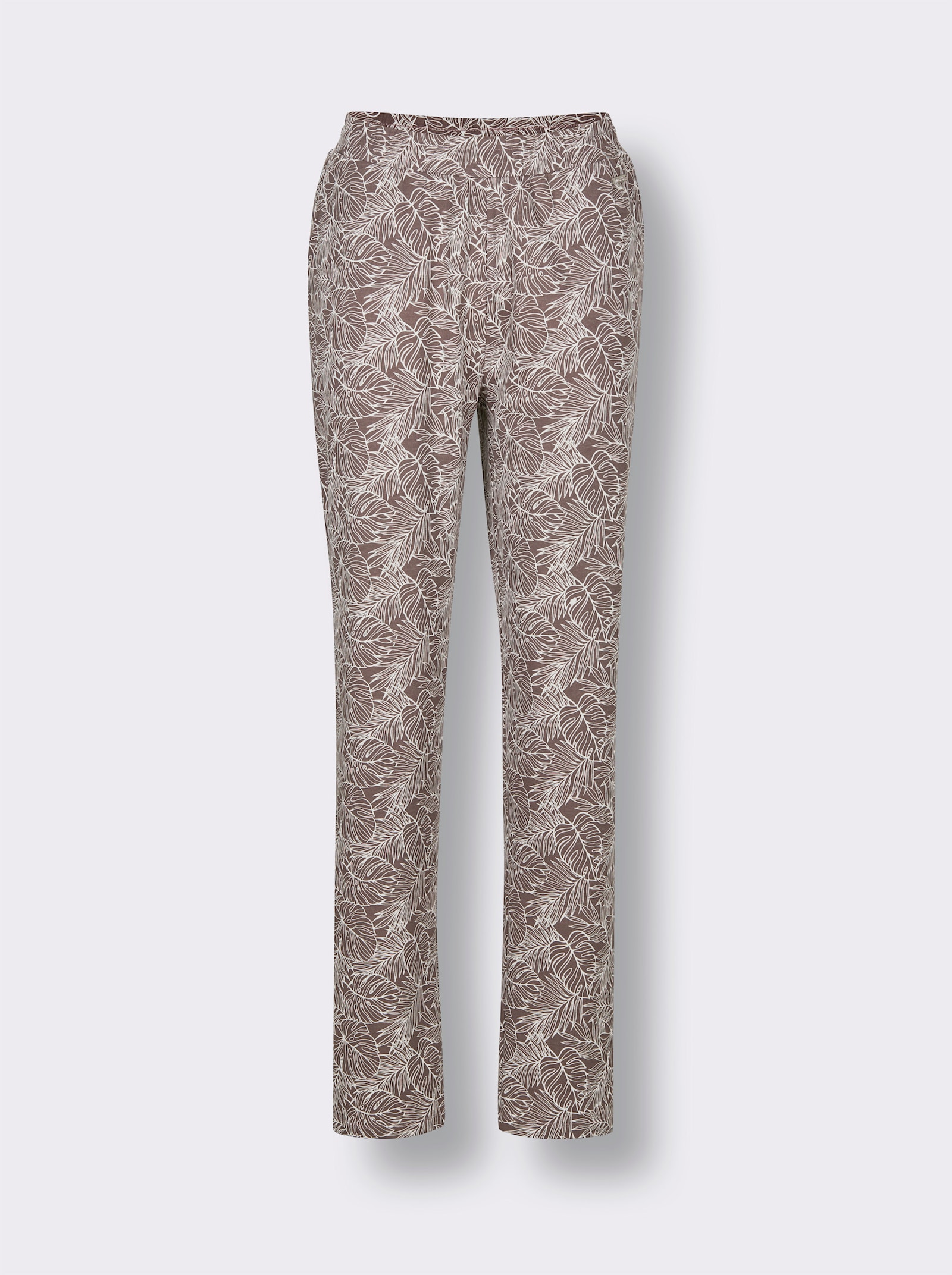 feel good Hose - dunkeltaupe-ecru