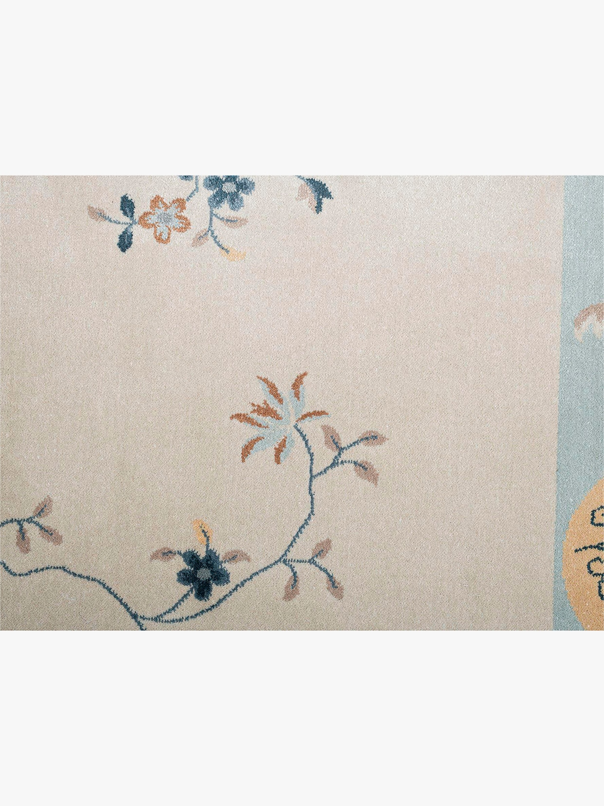 Theko Teppich - hellblau