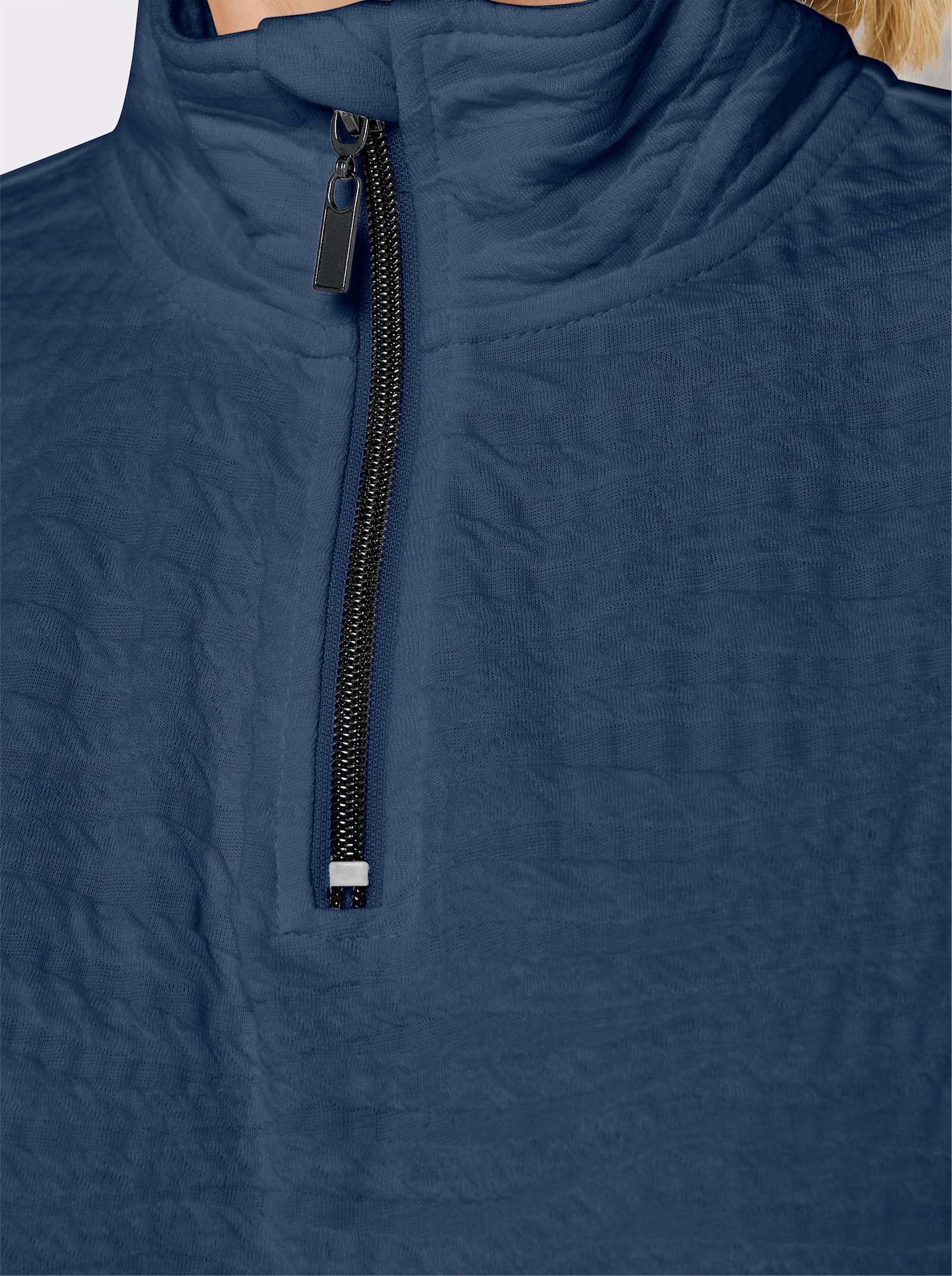 Catamaran Sports Sweatshirt in Struktur-Qualität - dunkelblau