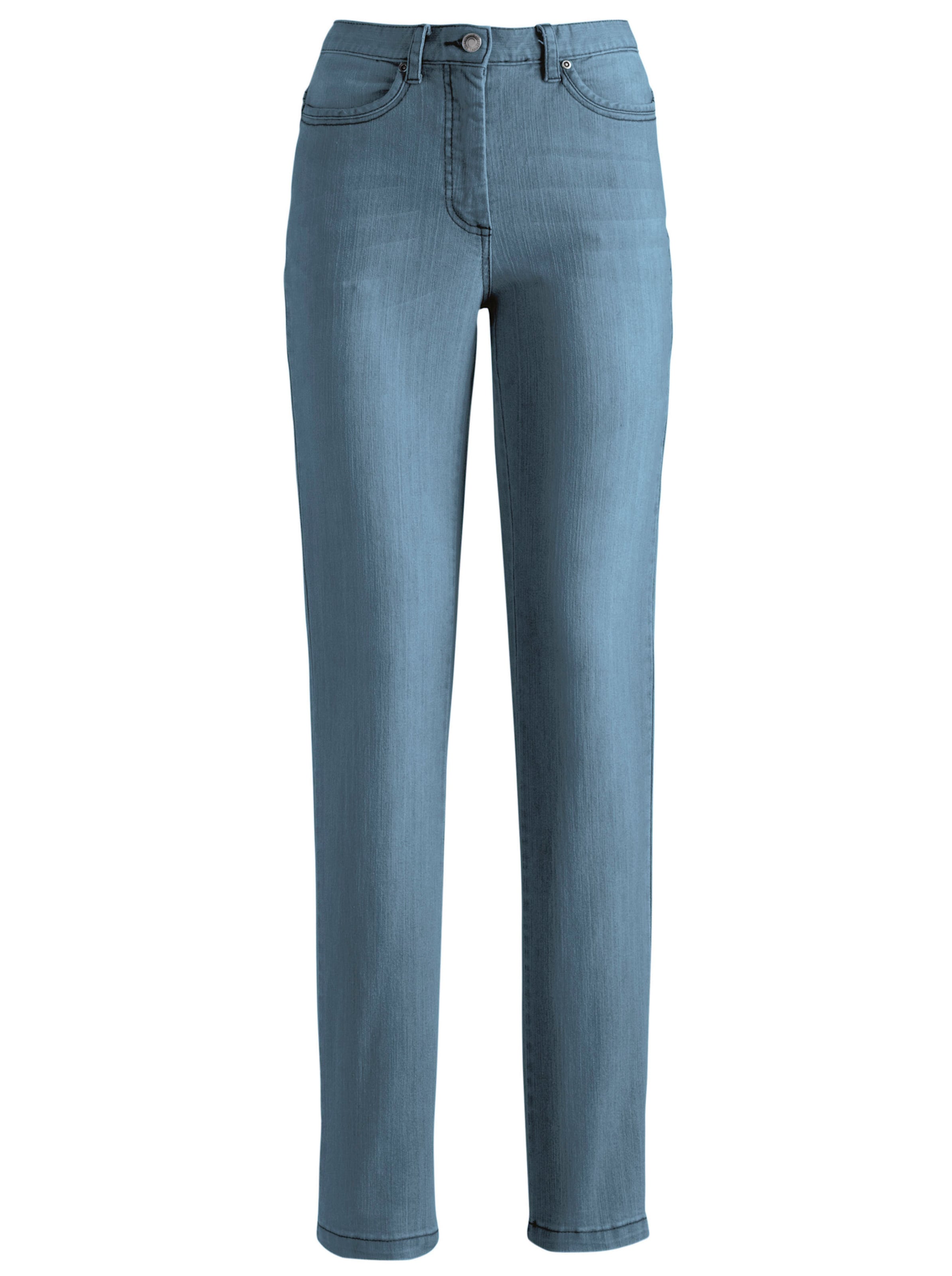 POCKET günstig Kaufen-5-Pocket-Jeans in blue-bleached von heine. 5-Pocket-Jeans in blue-bleached von heine <![CDATA[Jeans in der beliebten 5-Pocket-Form. Bund mit Gürtelschlaufen, Knopf- und Reißverschluss. Sehr bequem dank Stretch-Anteil. Durch die modische Waschung entsteh