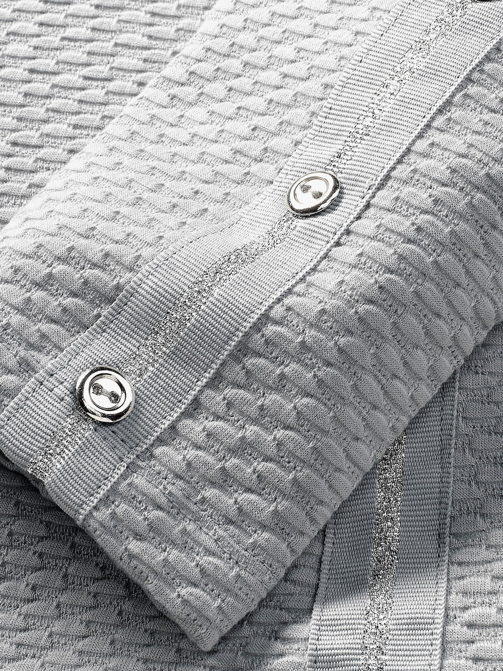 Langarmshirt mit Kelchkragen - steingrau