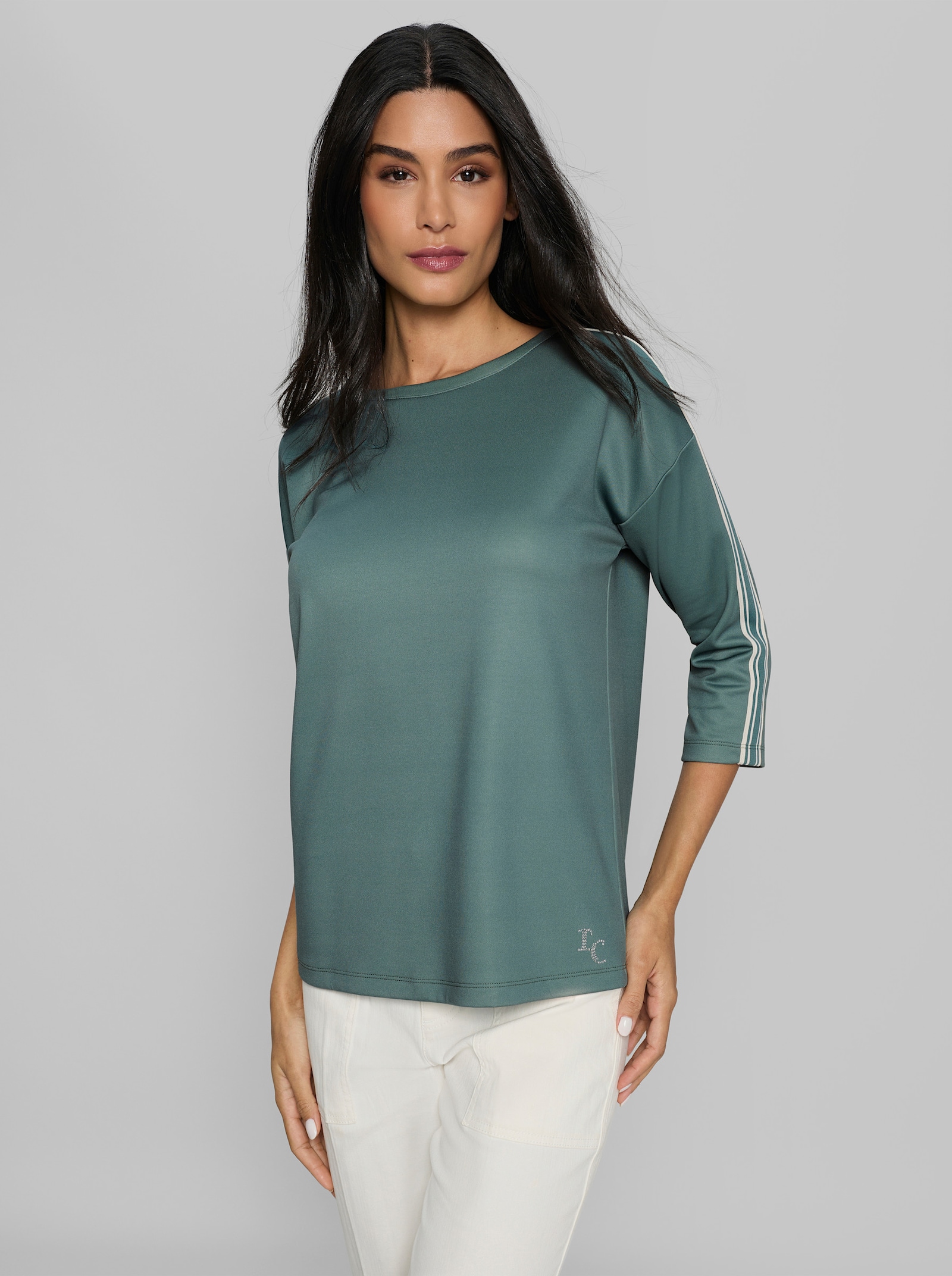 heine Sweatshirt mit Modal - jade
