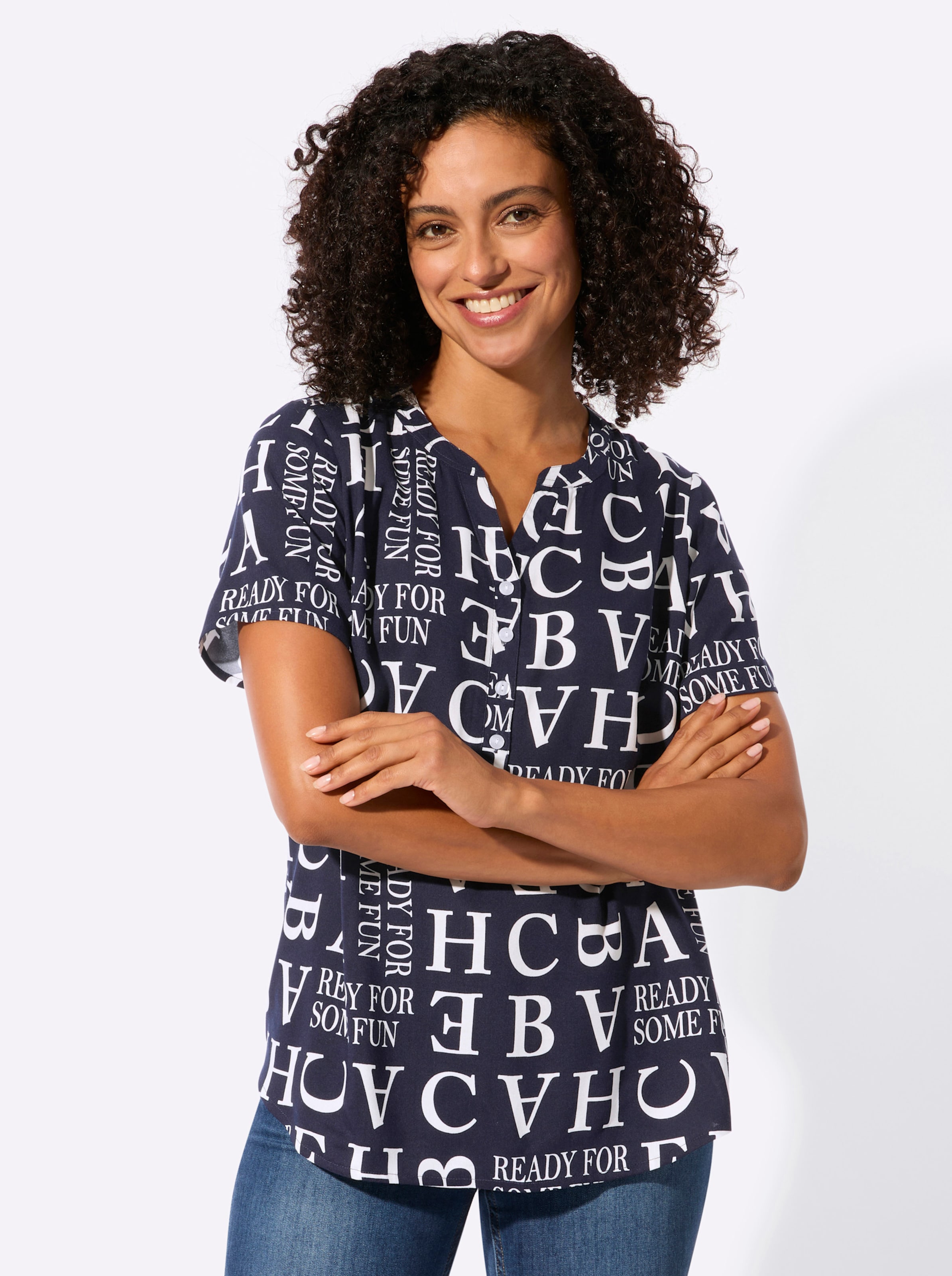 Druckbluse