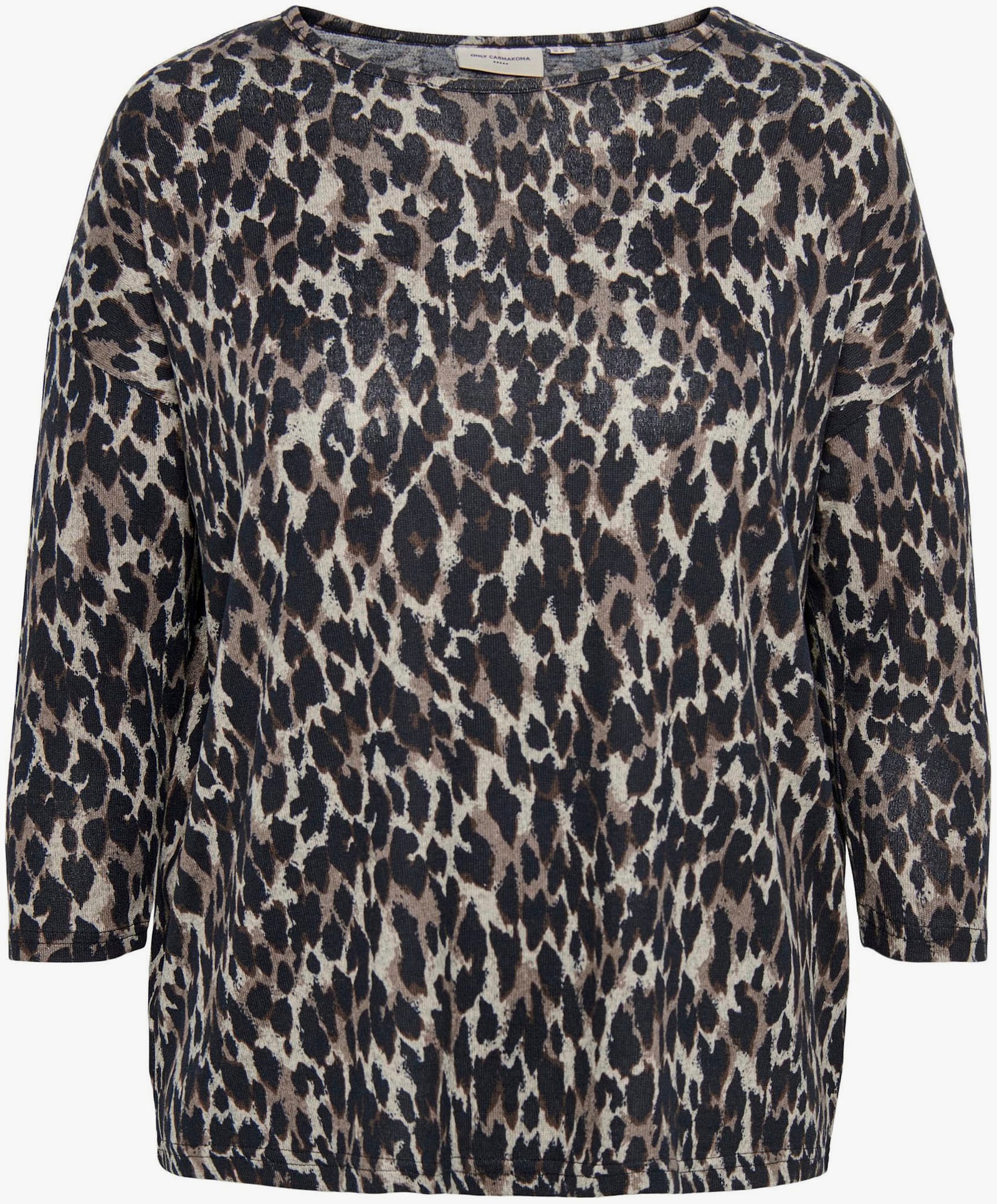 3/4-Arm-Shirt - braun leo