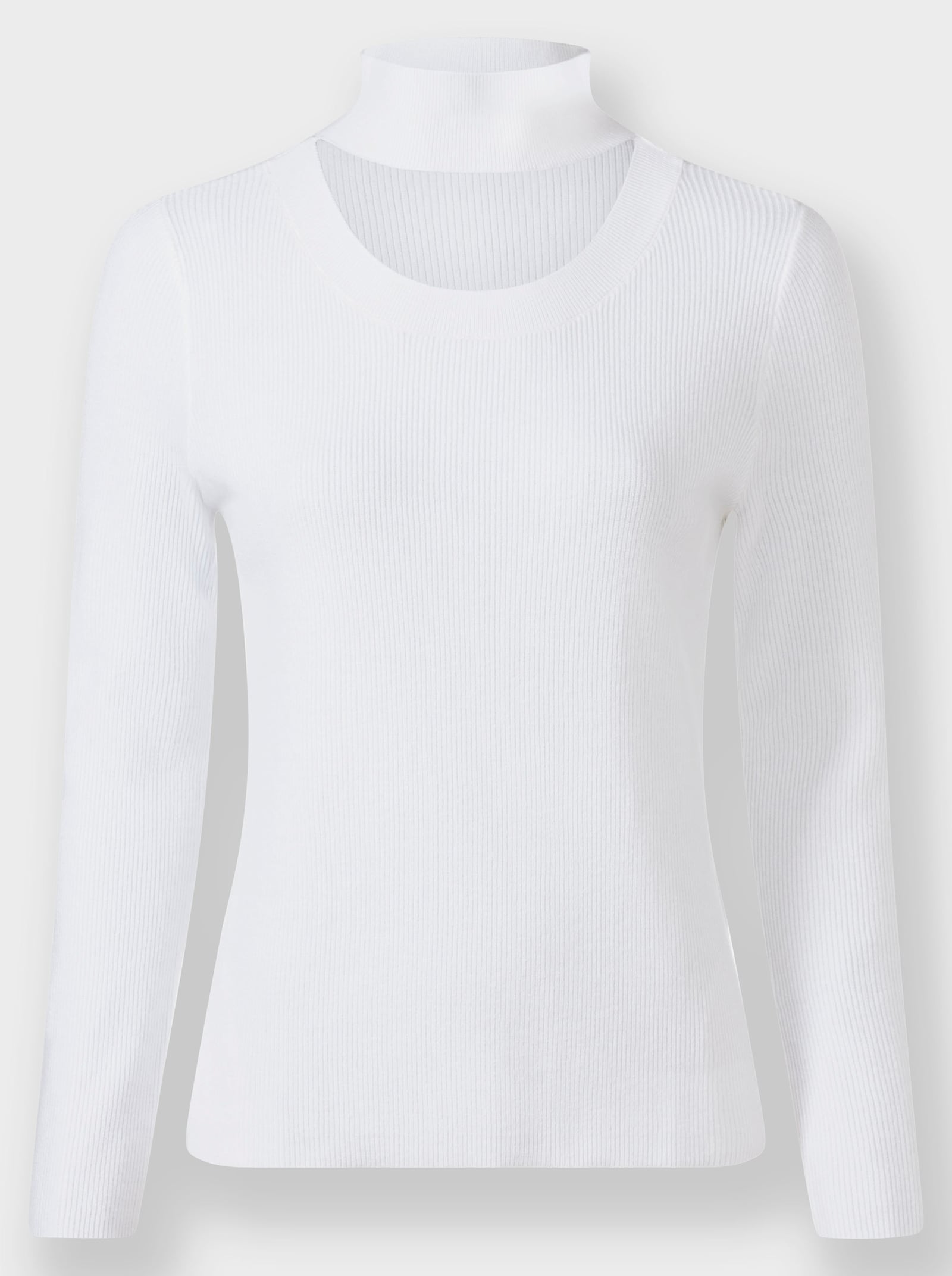 heine Gebreide pullover met cut-out - ecru