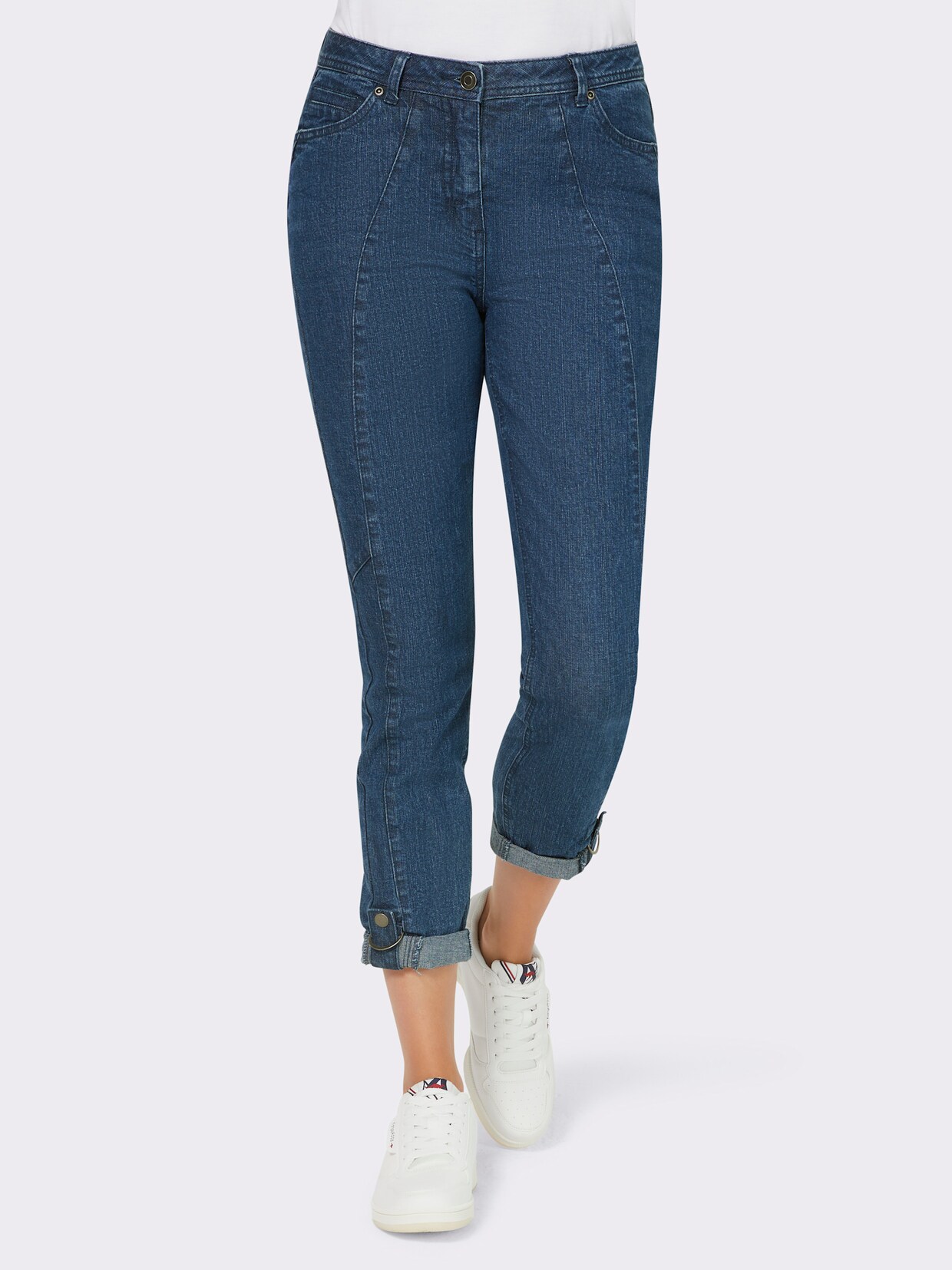 heine Broek - blue-stonewashed