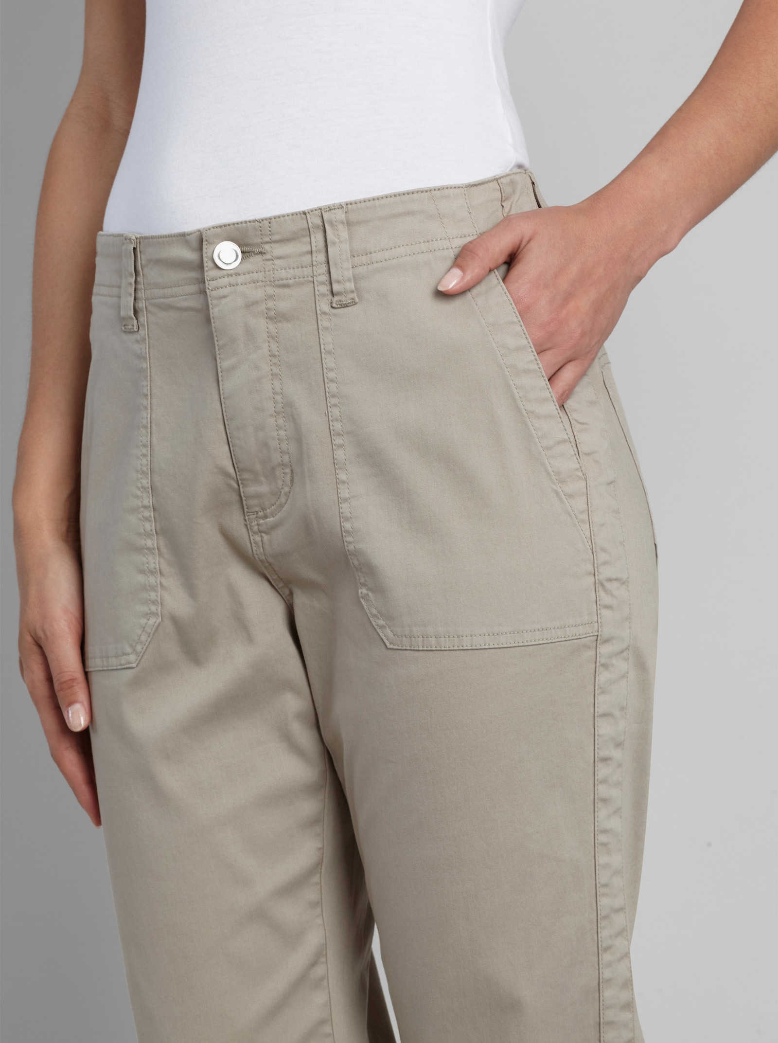 heine Hose mit Galonstreifen - schlamm