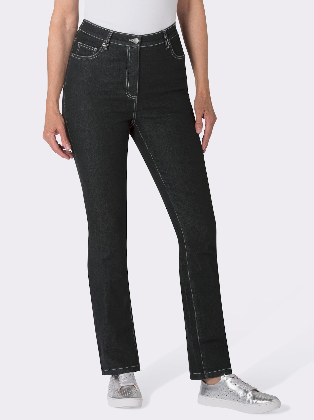 5-Pocket-Jeans - black-denim