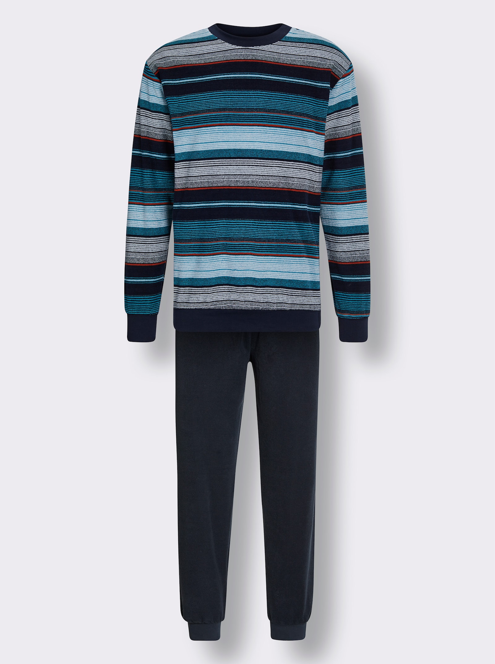Normann Pyžamo - Tmavomodrá-oceánová pruhovaná