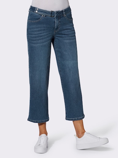 Culotte in Denim-Qualität - blue-stone-washed