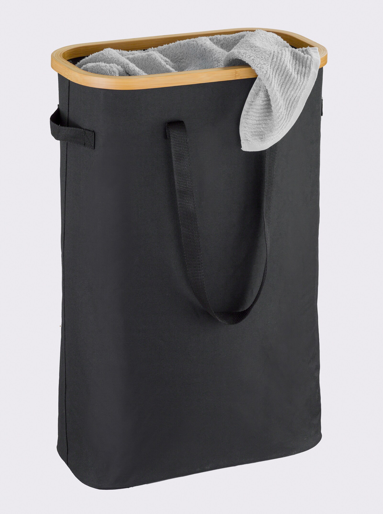 heine home Panier à linge - noir-naturel