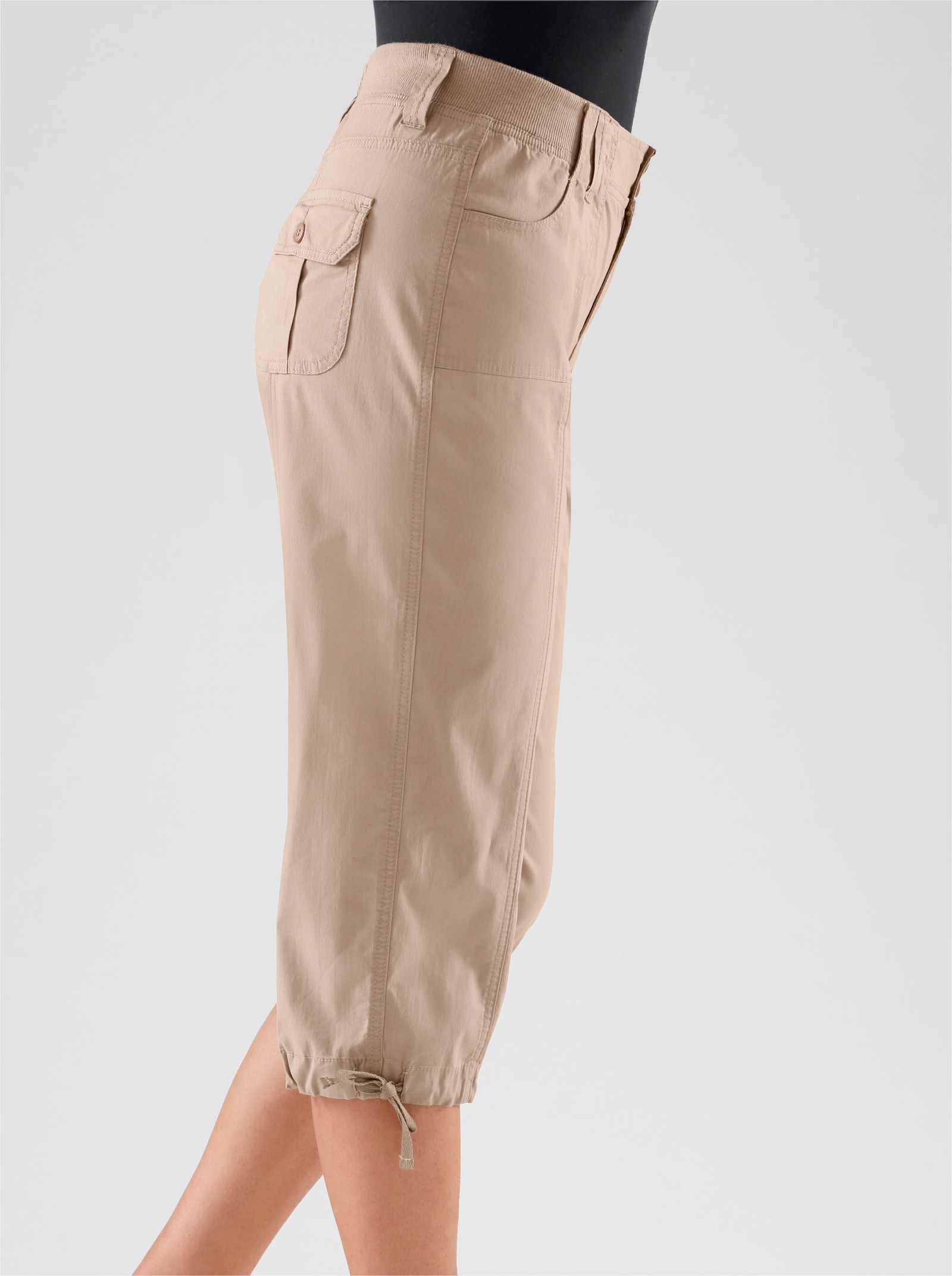 Corsaire avec ourlet réglable - taupe