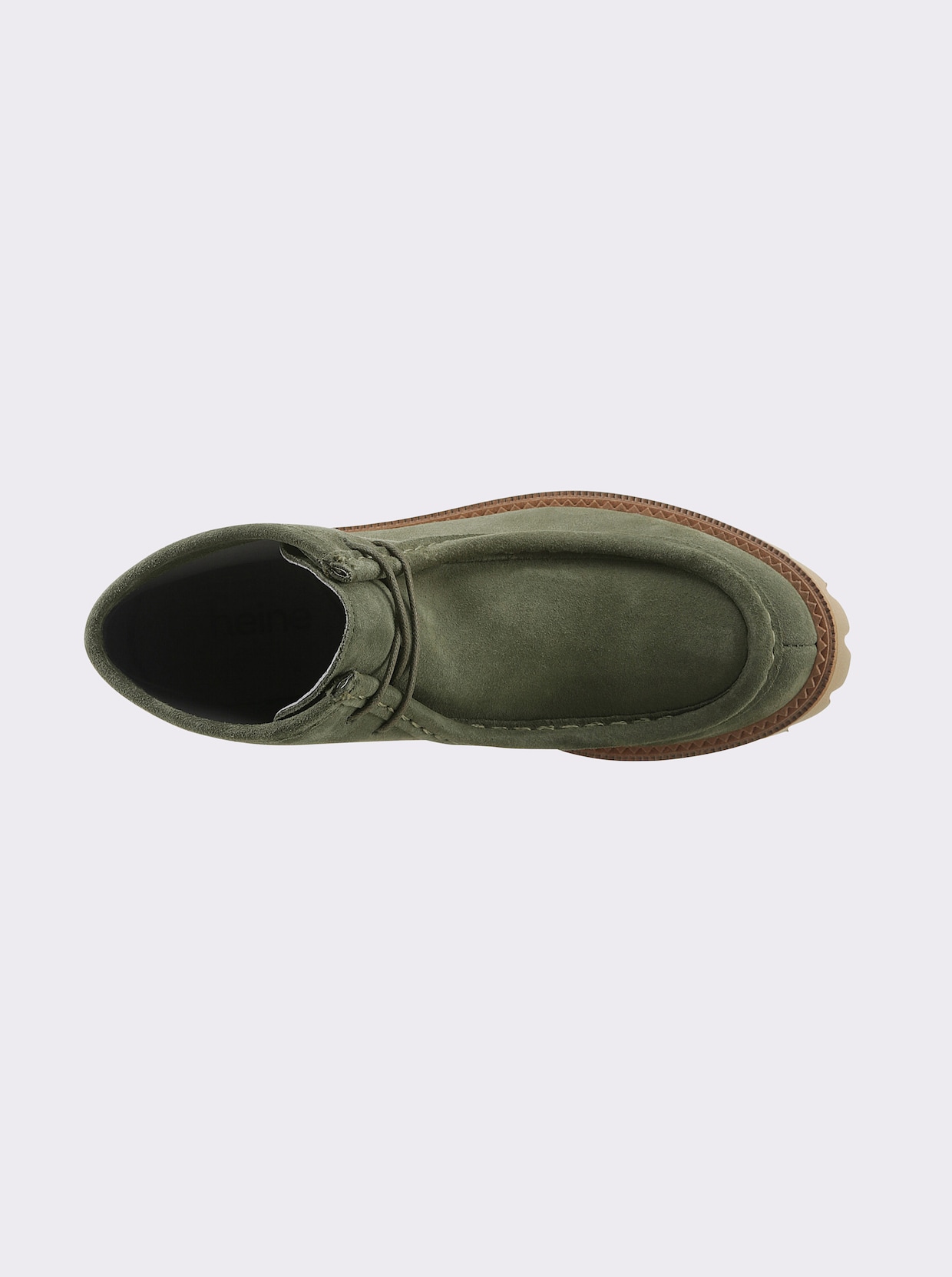 heine Bottines à lacets - vert olive