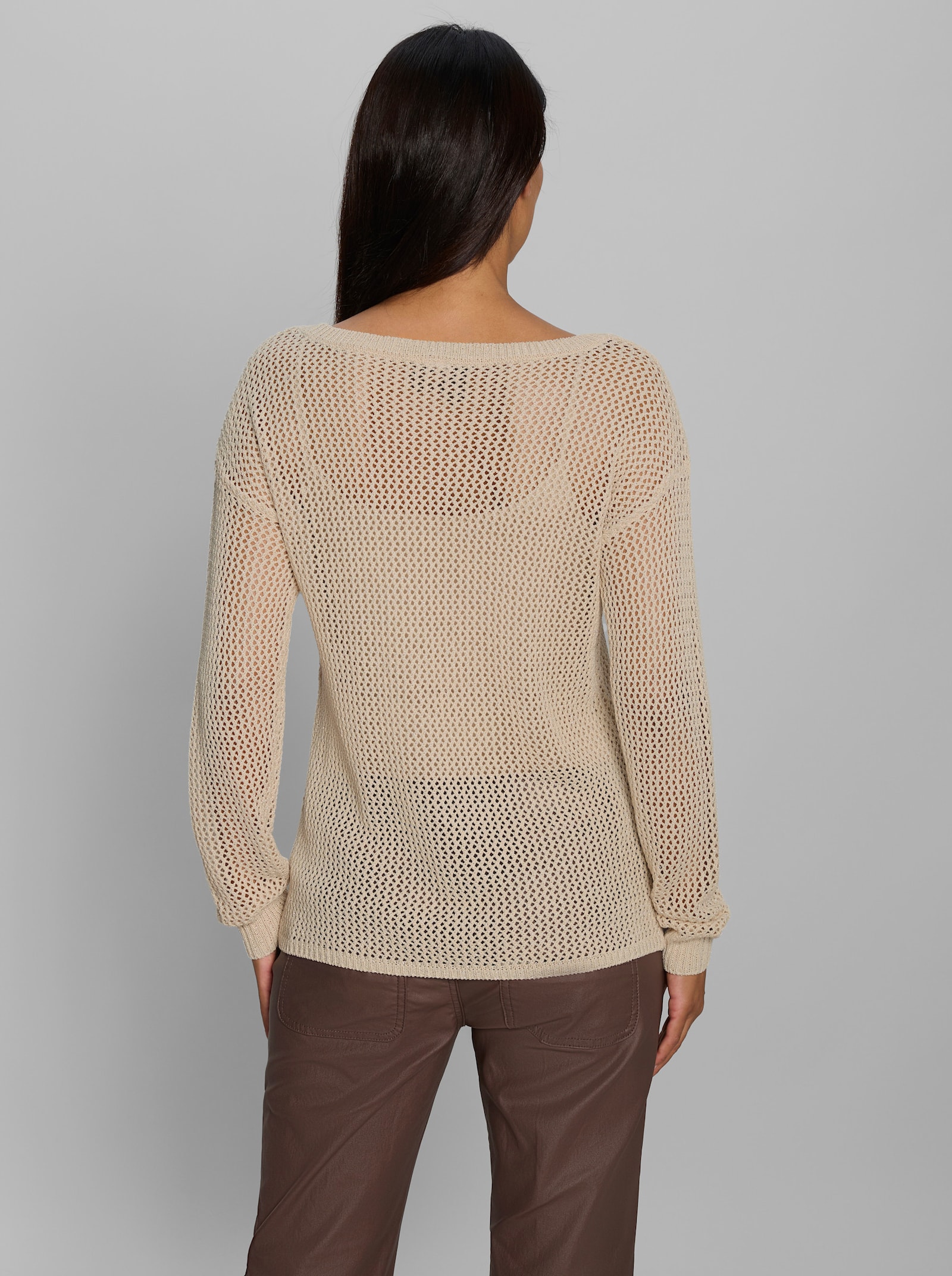 heine Ajourpullover - elfenbein