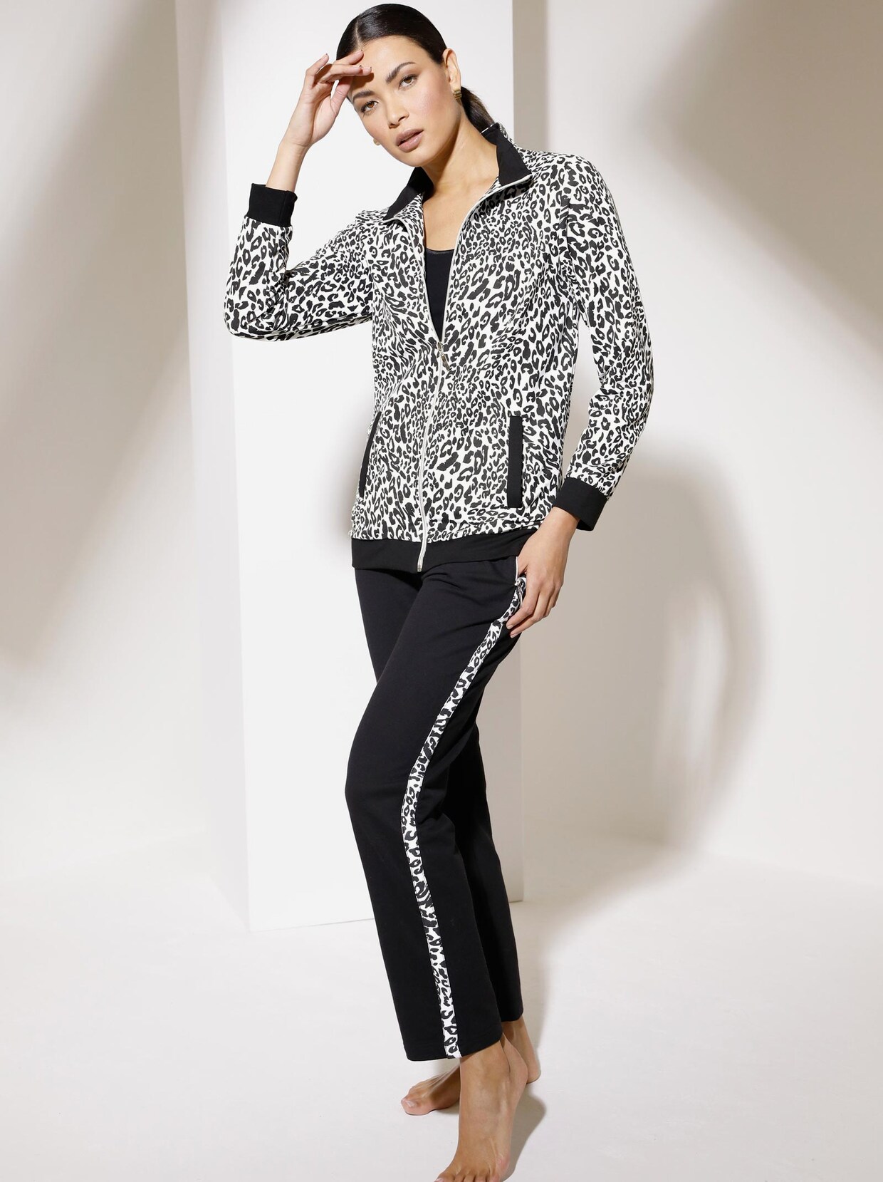 feel good Jacke - schwarz-weiß