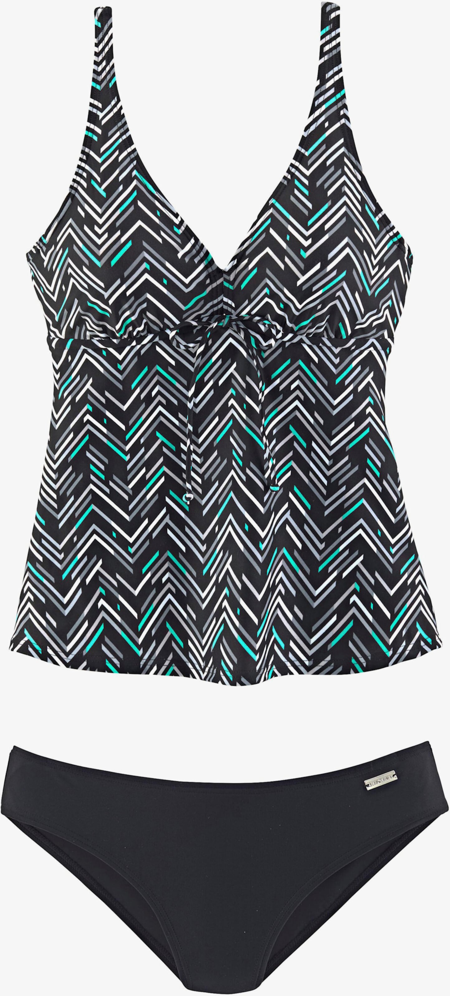 LASCANA Beugeltankini - zwart geprint