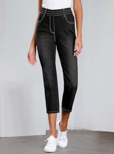 Ankle jeans - black-denim