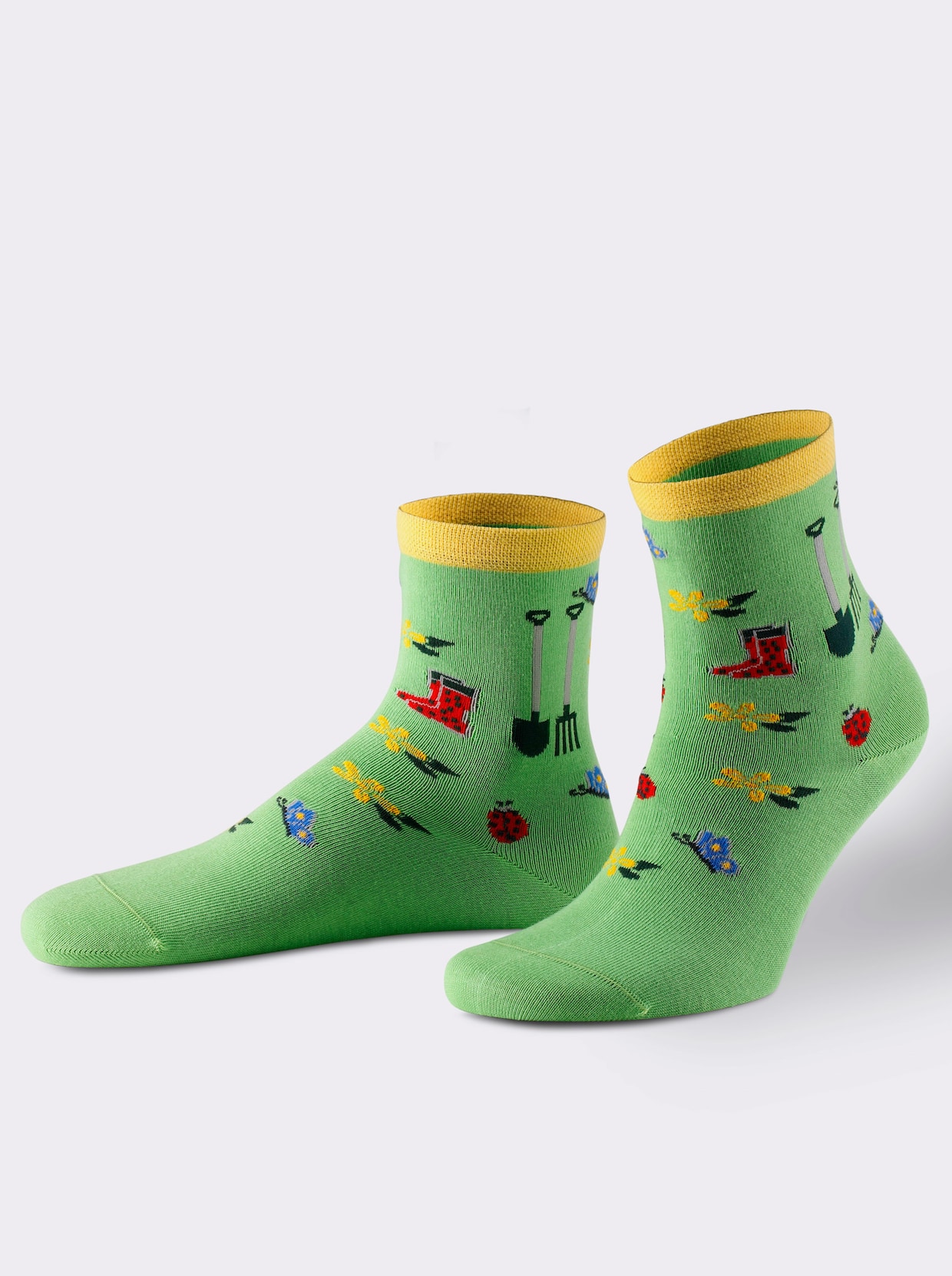 Rogo Damen-Socken - Gießkanne + Garten