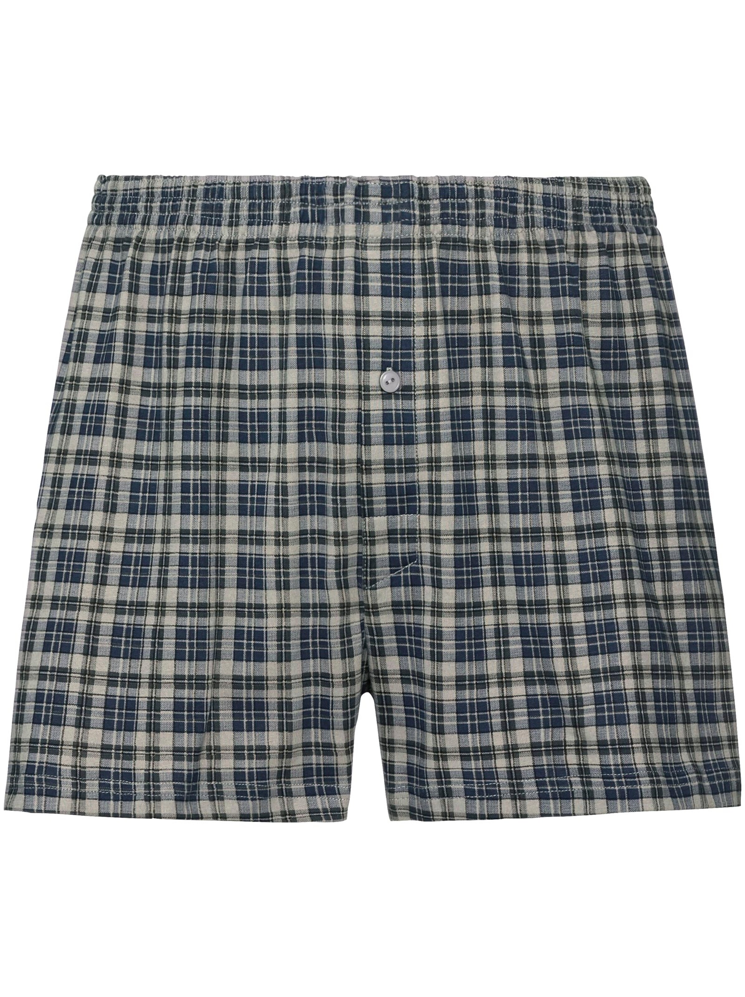 Boxershorts - marine-kariert
