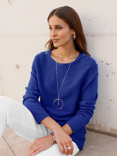 Strickpullover - royalblau
