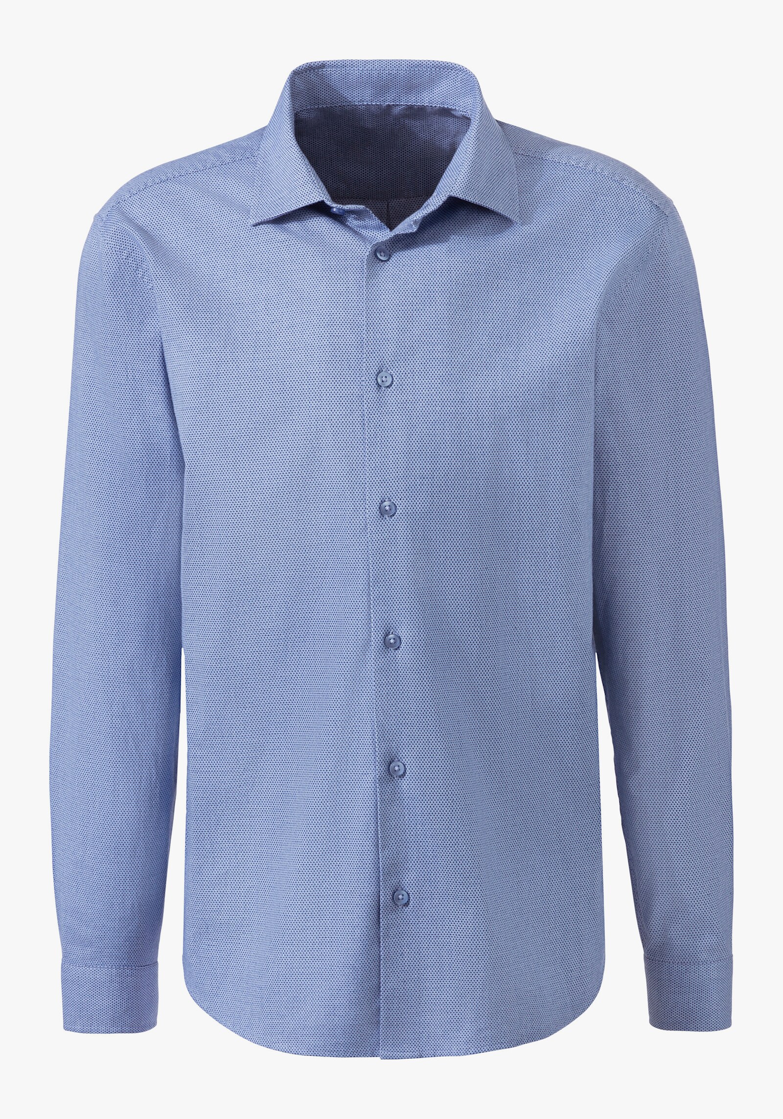 H.I.S Langarmhemd - blau