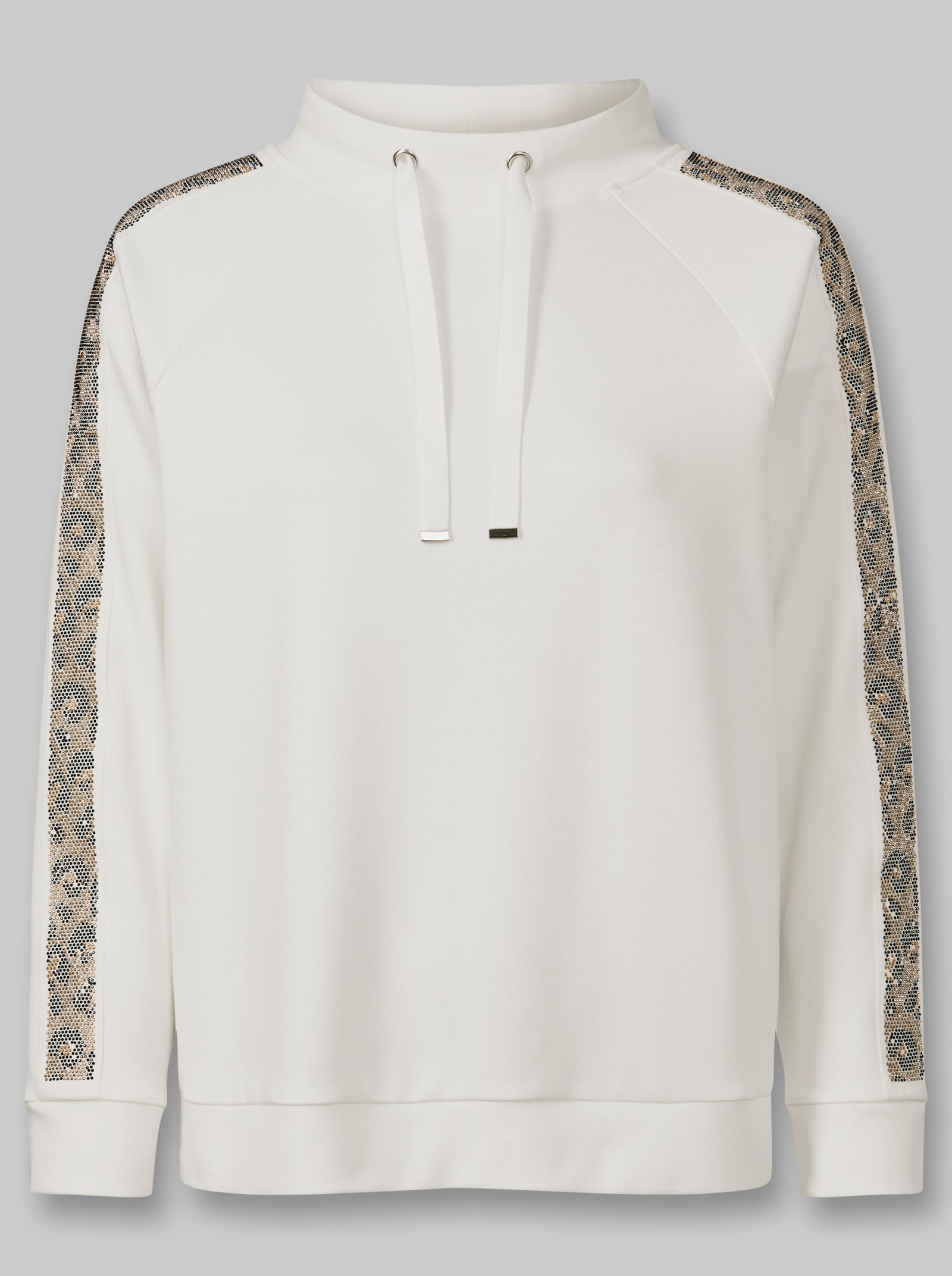 heine Sweatshirt mit Ziersteinchen - ecru
