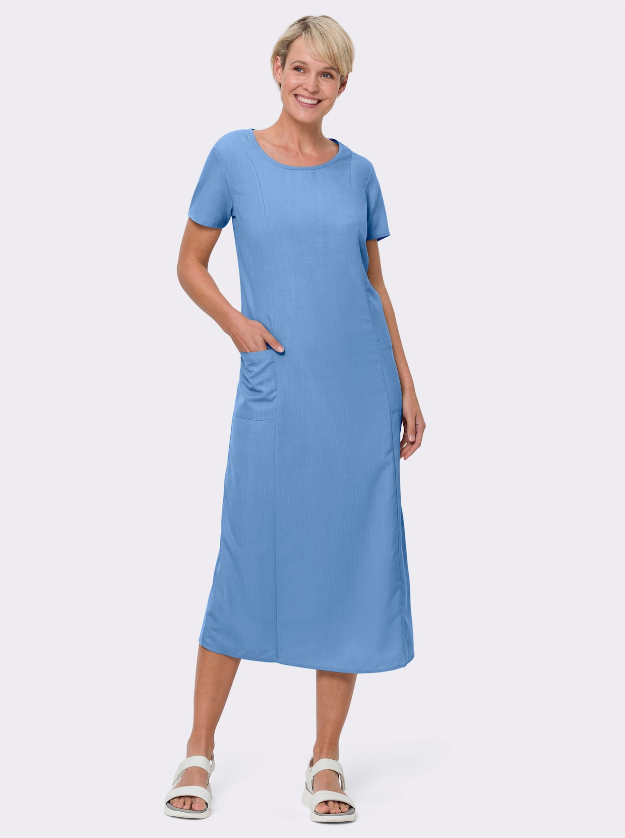 A-Linien-Kleid - himmelblau