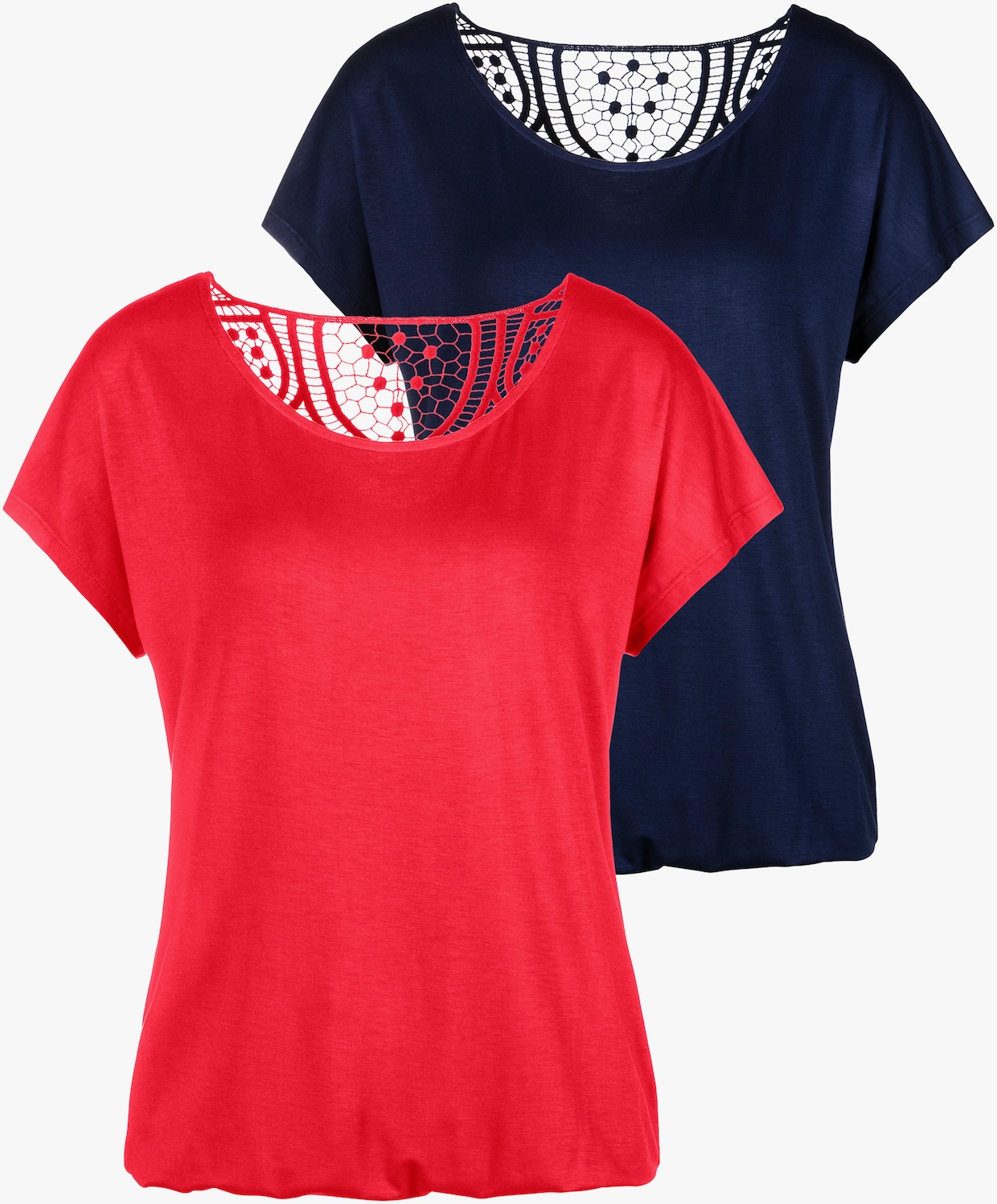 Vivance T-shirt - rood, marine