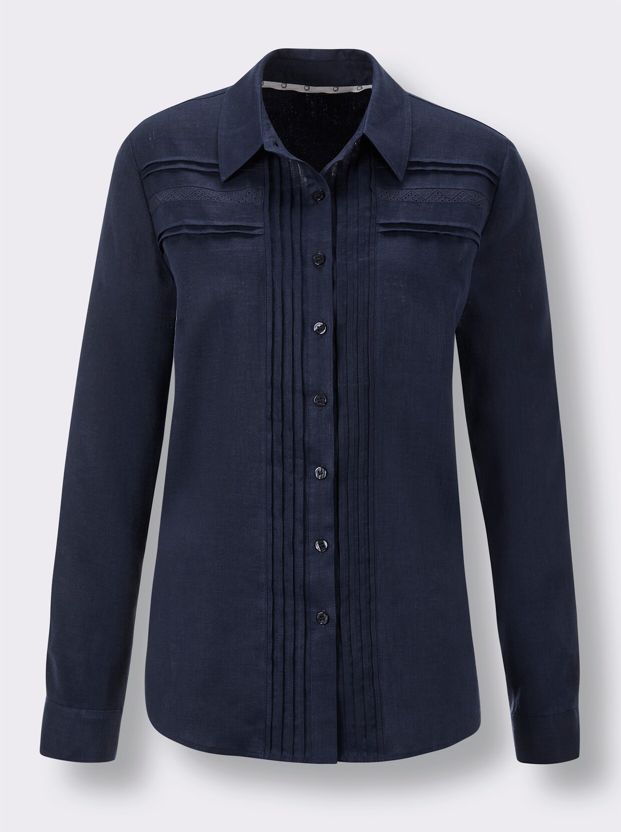 CREATION L PREMIUM Leinenbluse - marine