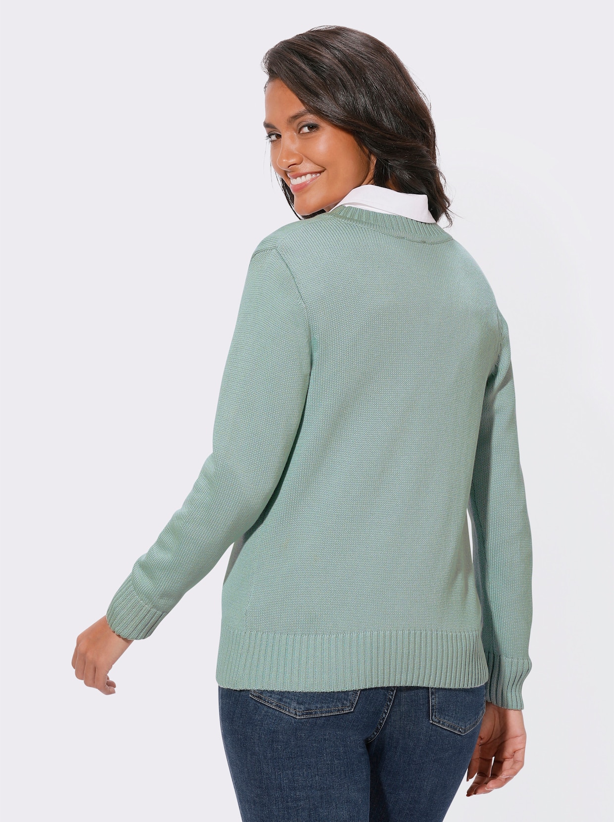 Veste en tricot - menthe