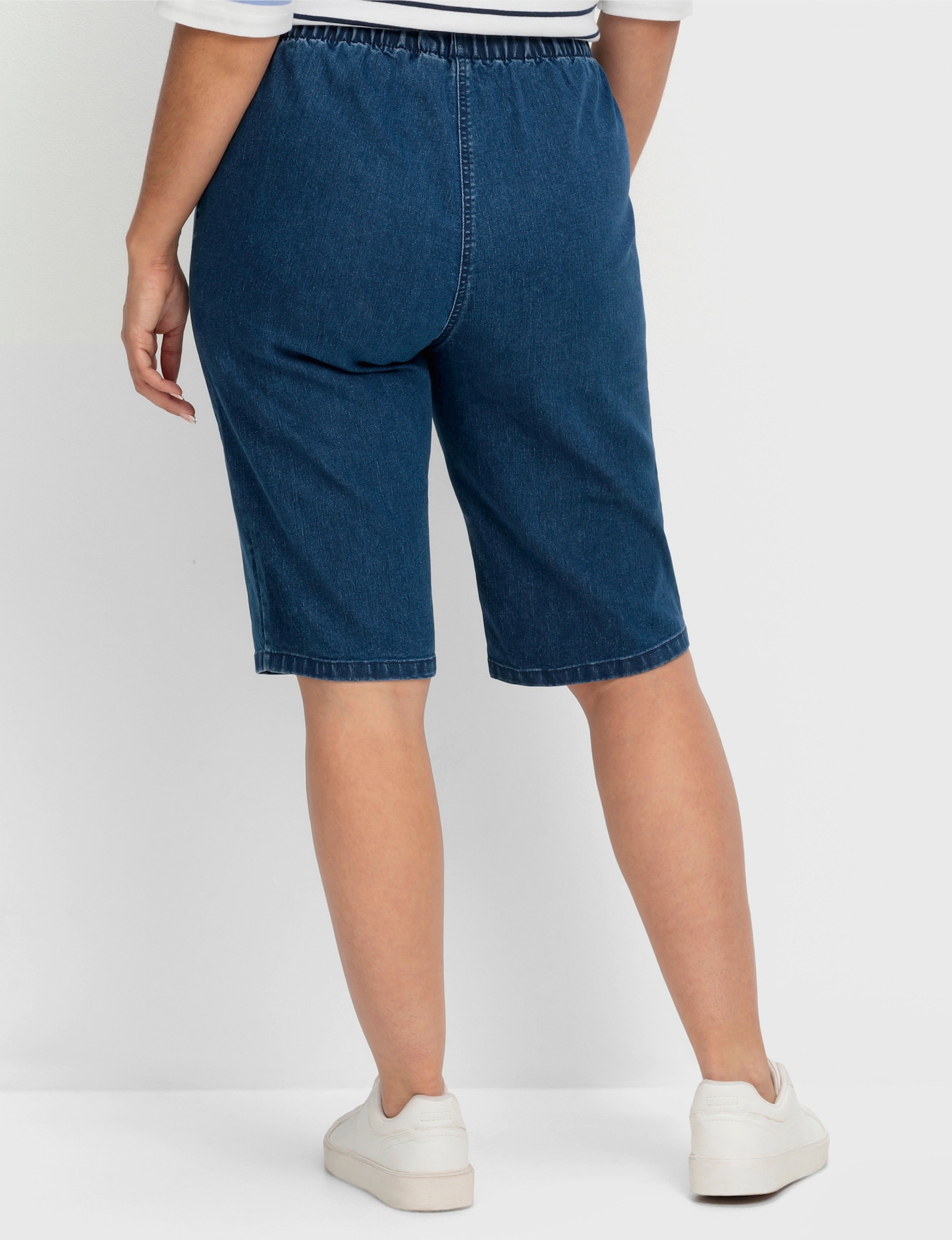 sheego Jeansbermuda in smal model - blue denim