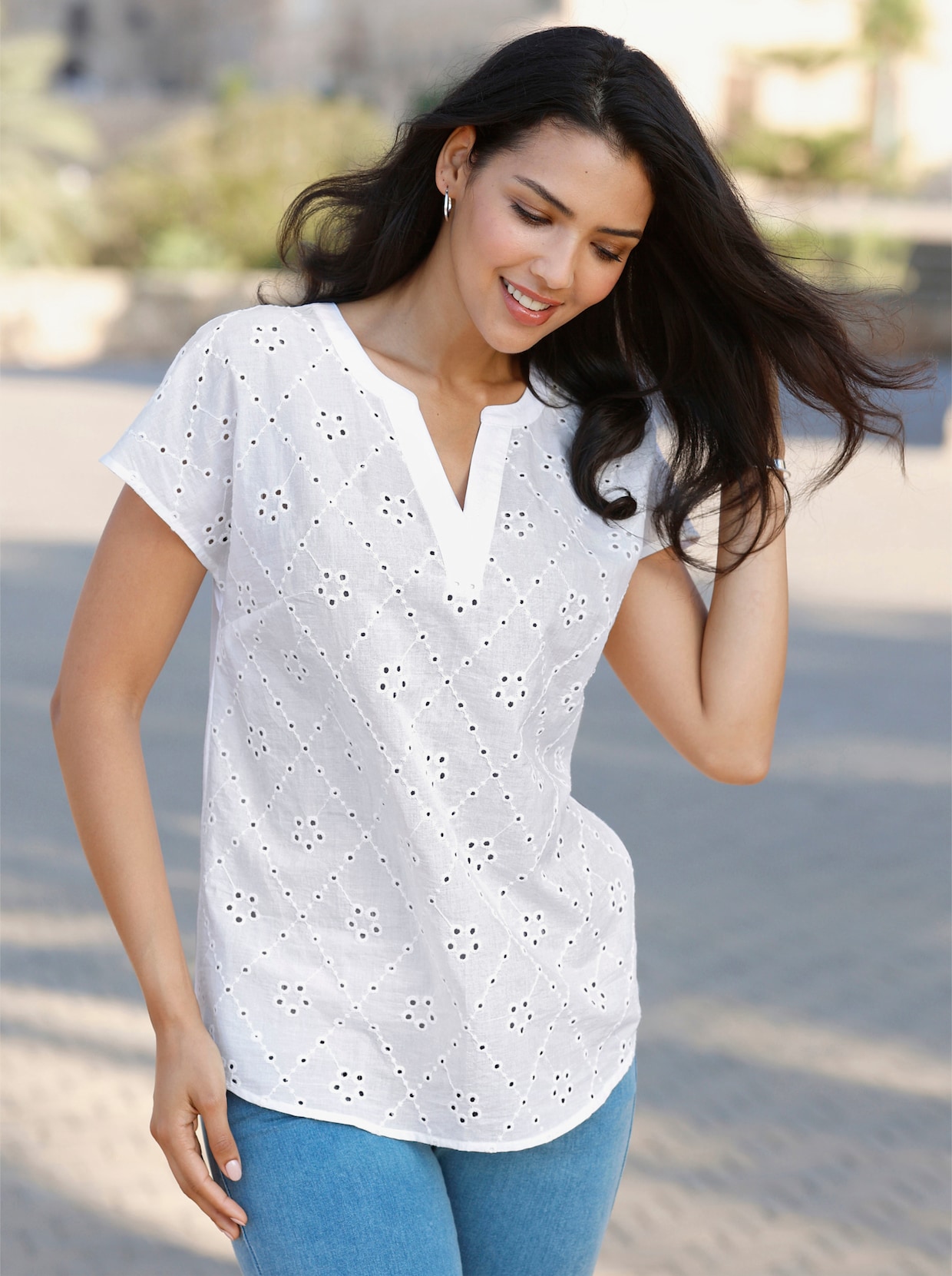 Comfortabele blouse - wit