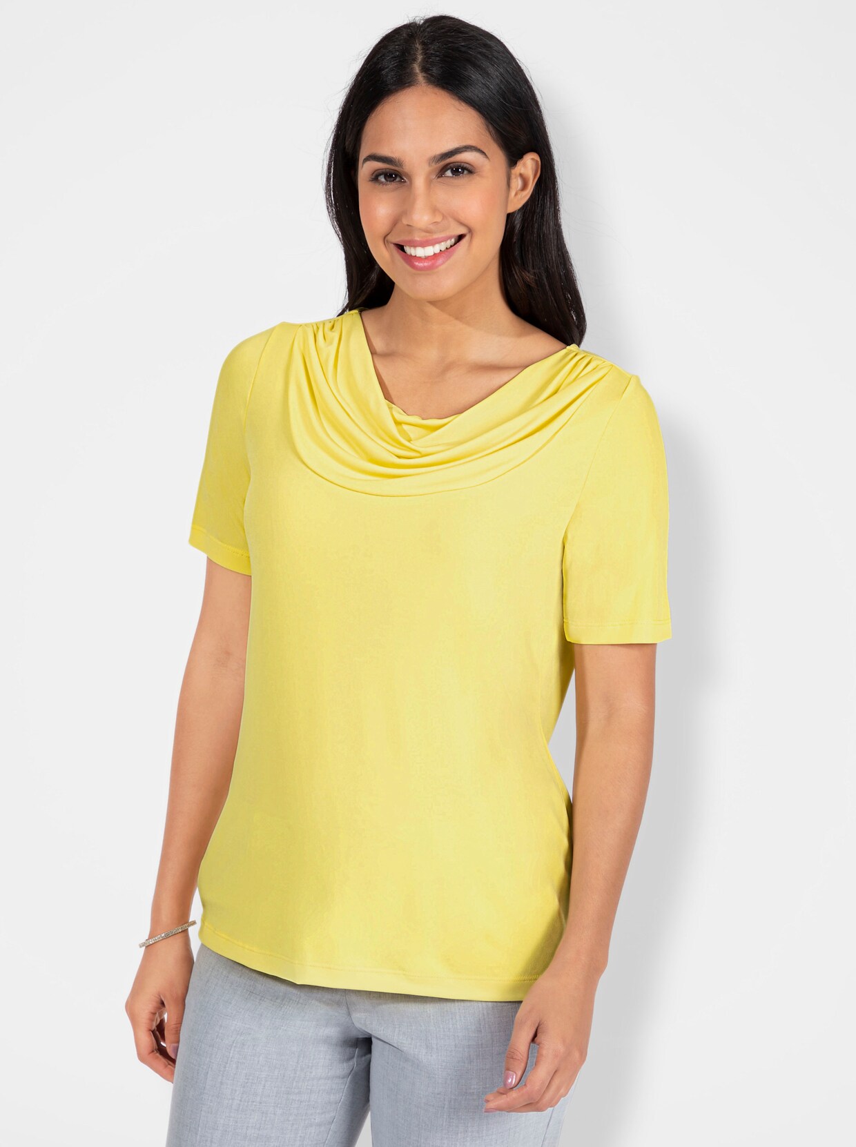 Wasserfallshirt - zitrone