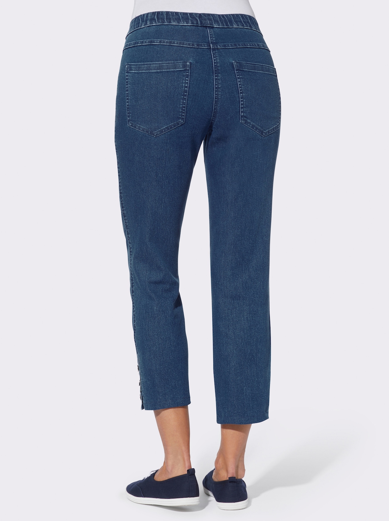 Ankle jeans - blue-stone-washed