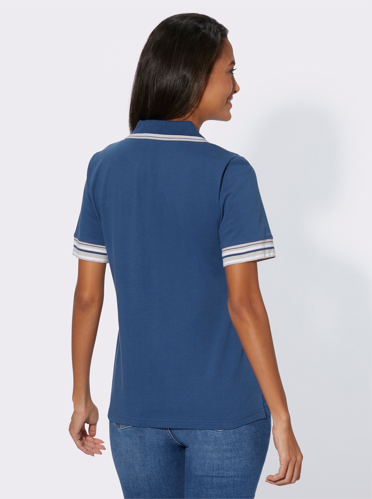 Poloshirt - jeansblau