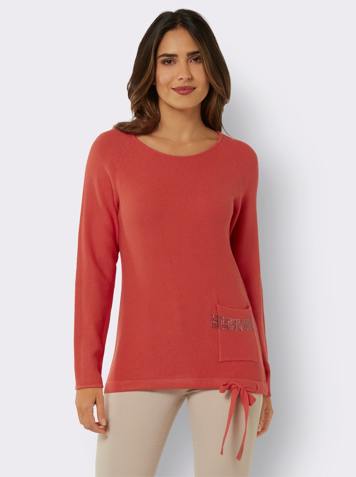 Langarm-Pullover - terra