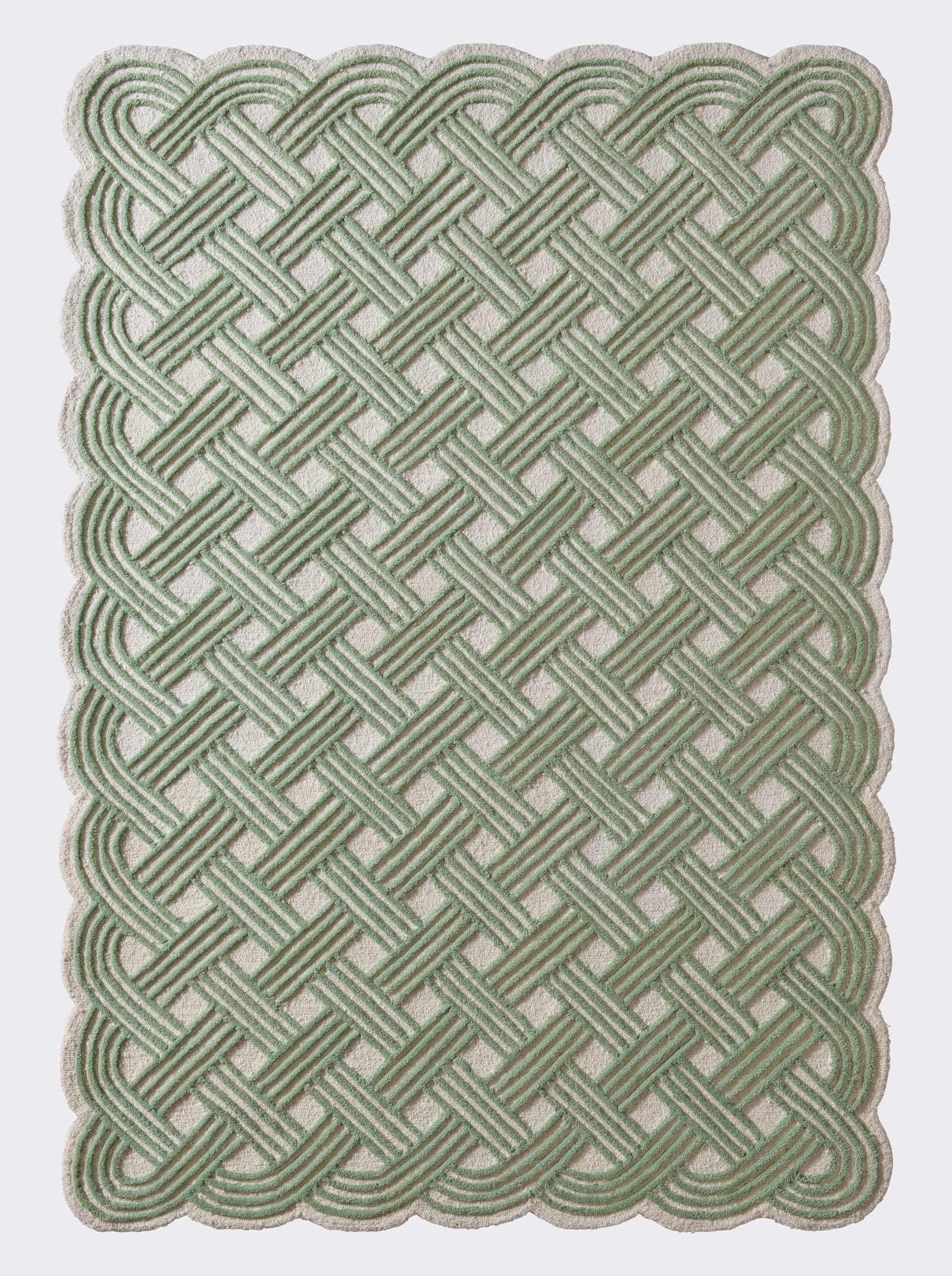 Impressionen Teppich - grün-natur