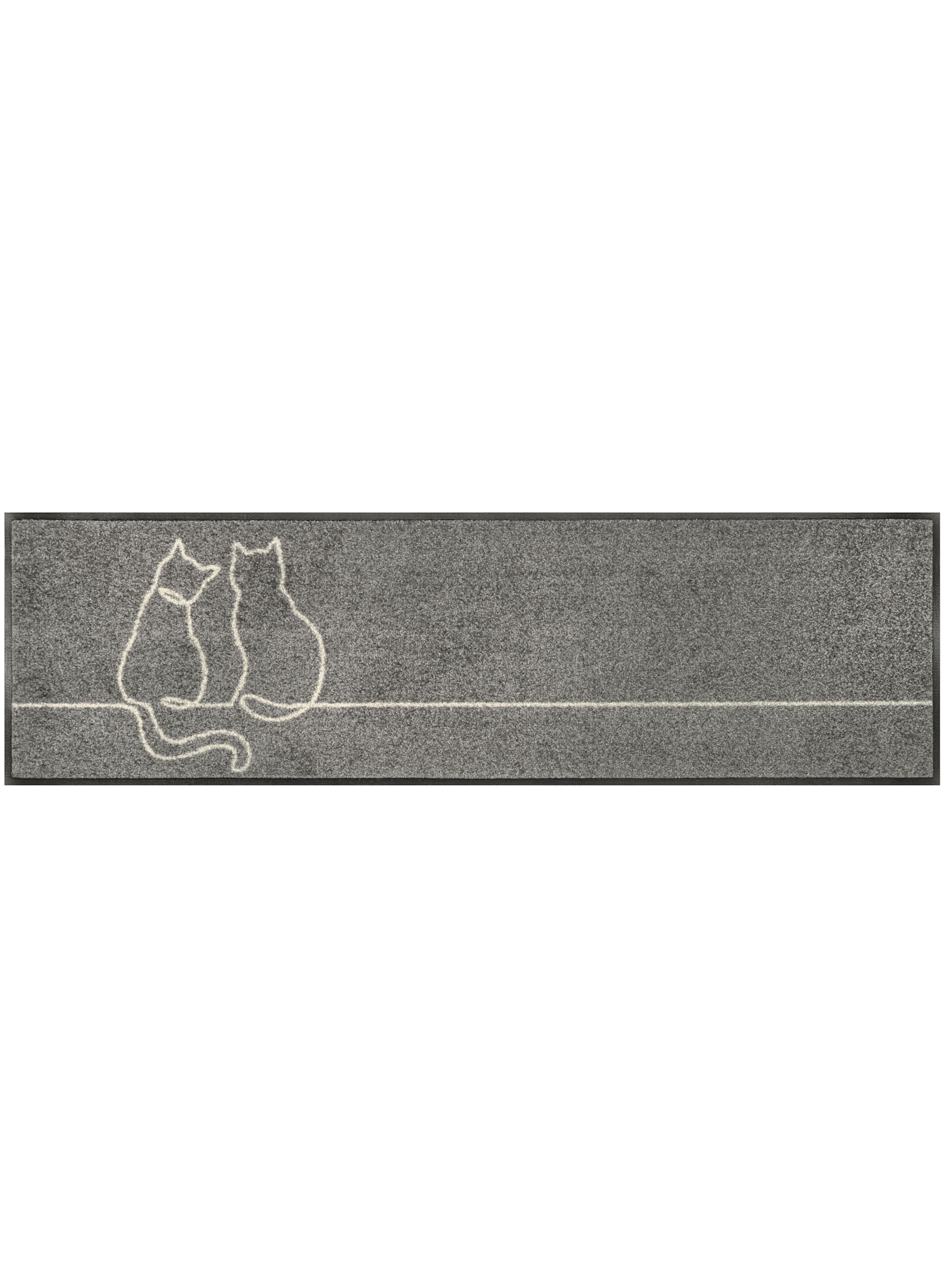 Niedlich Katze günstig Kaufen-Fußmatte in grau-ecru von wash&dry. Fußmatte in grau-ecru von wash&dry <![CDATA[Fußmatte Mit niedlichem Katzen-Motiv. Äußerst strapazierfähig und UV-beständig. Für den Innen- und überdachten Außenbereich geeignet. Rückseite ruts