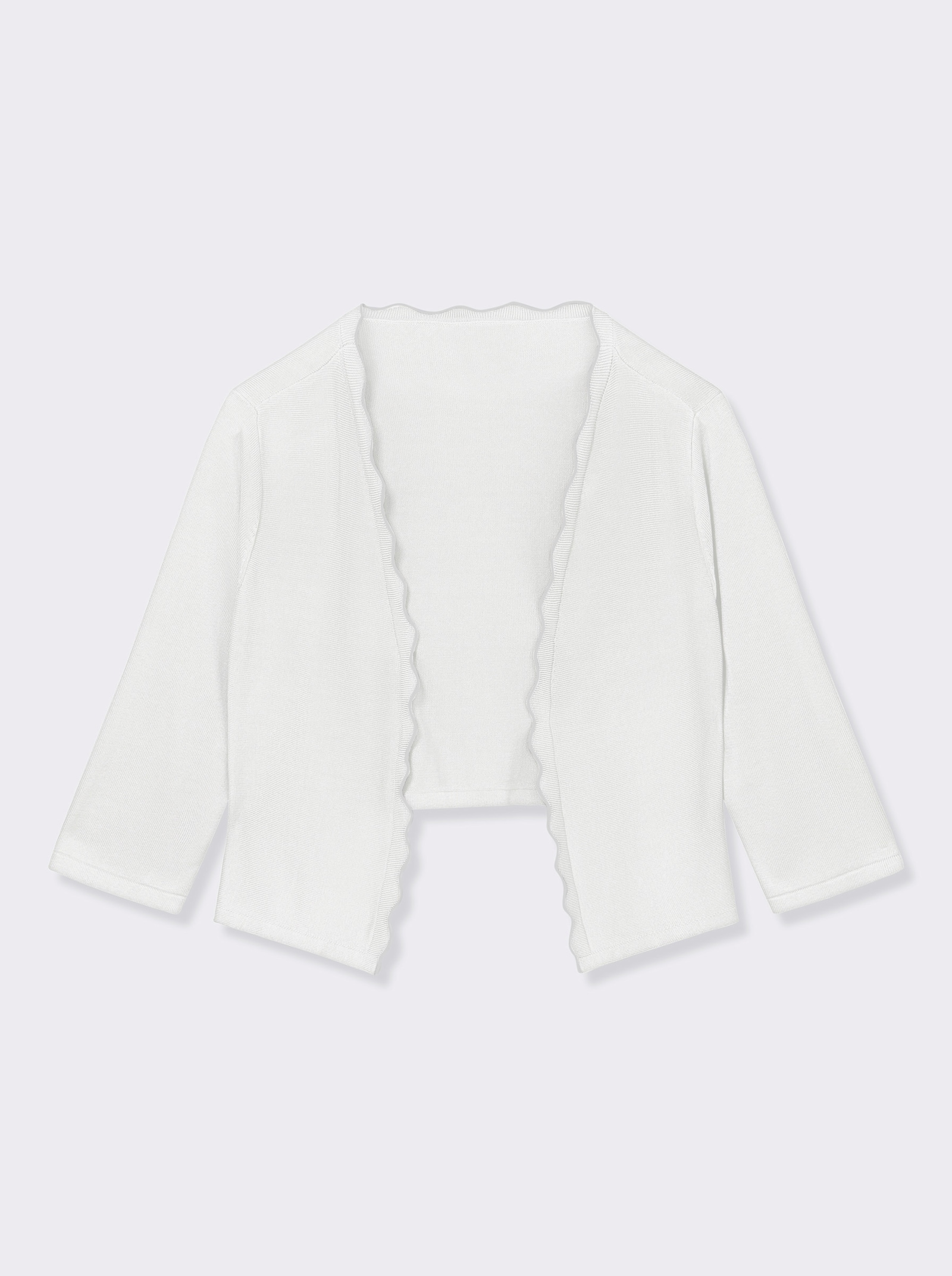 Bolero in Feinstrick-Qualität - ecru