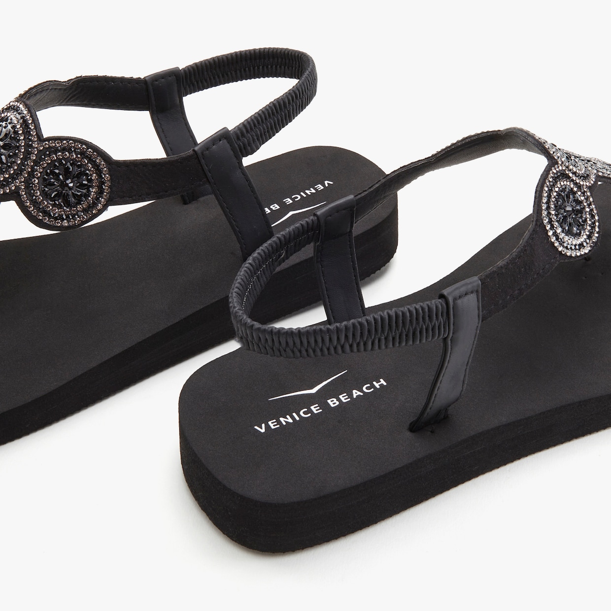 Venice Beach Badslippers - zwart