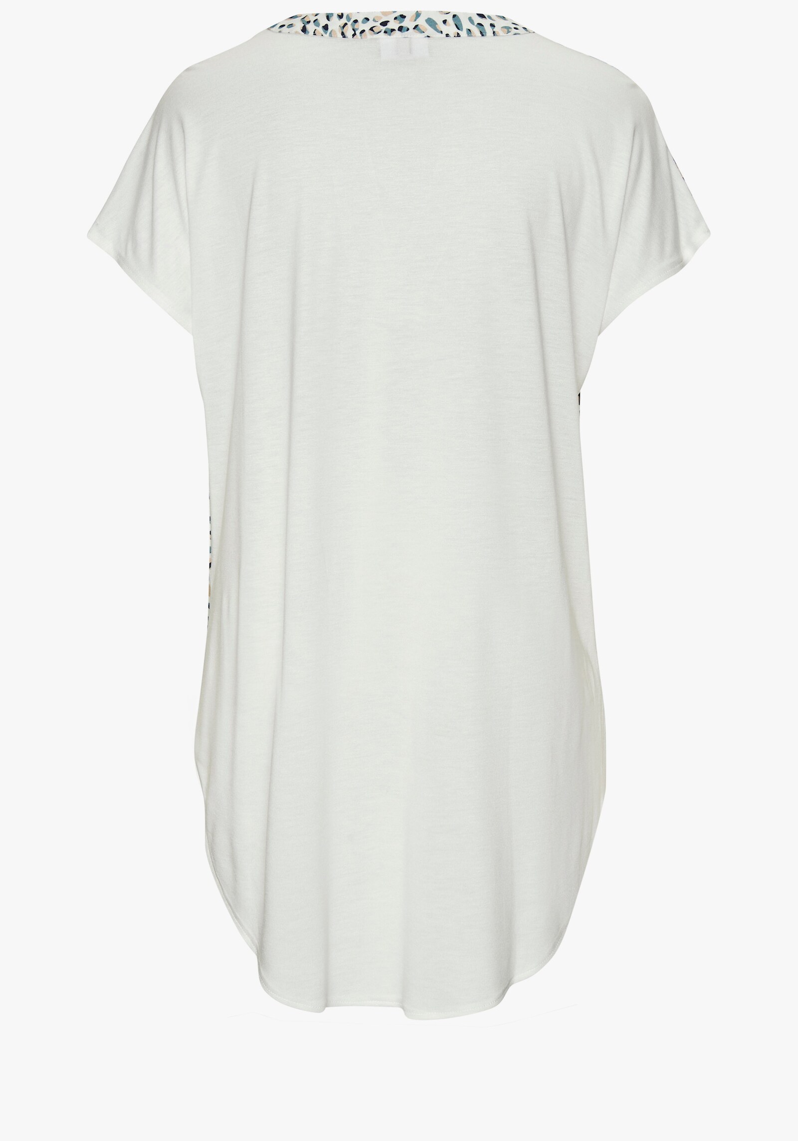 Beachtime Longshirt - weiß-blau bedruckt