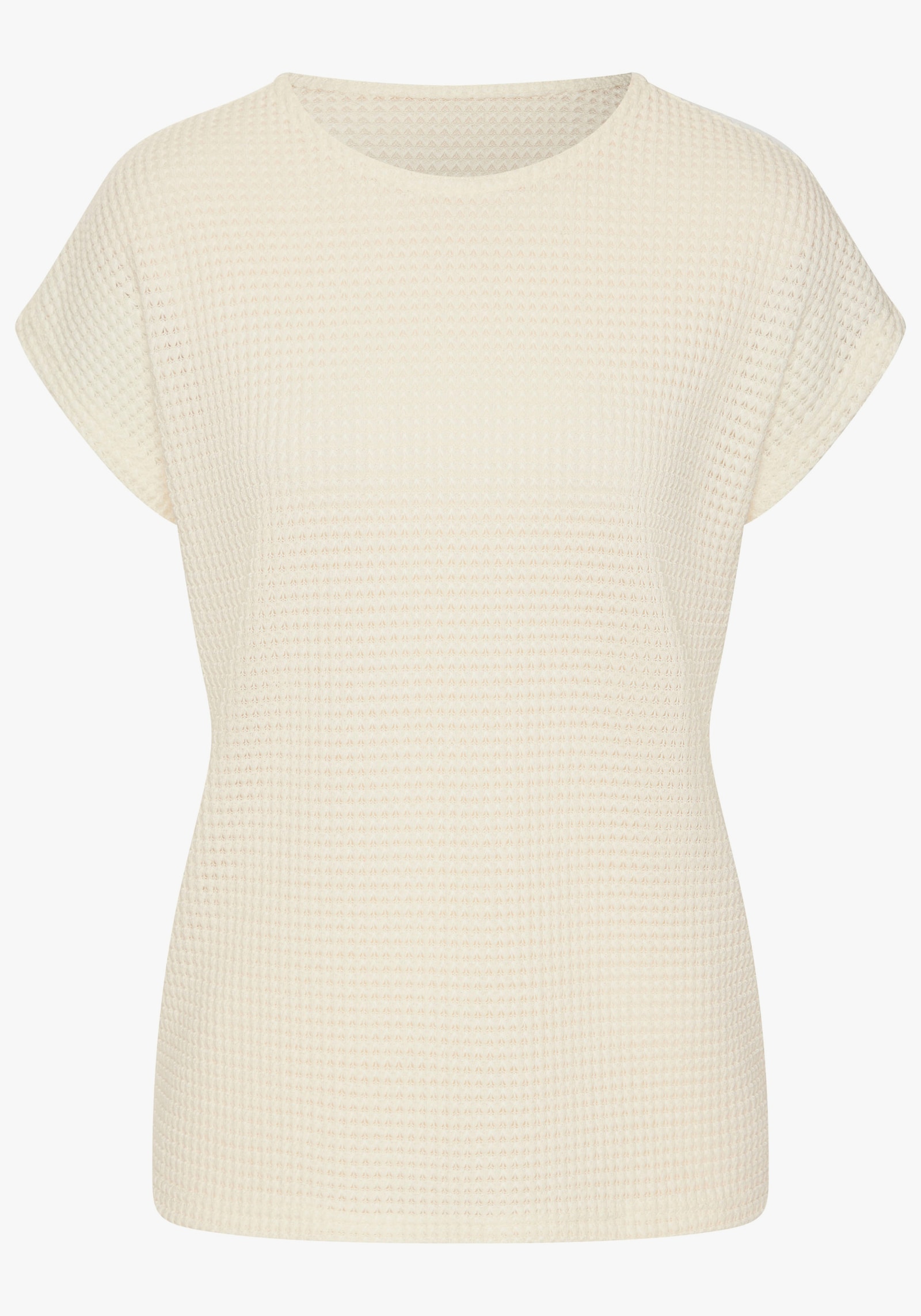 Vivance Kurzarmshirt - creme, schwarz