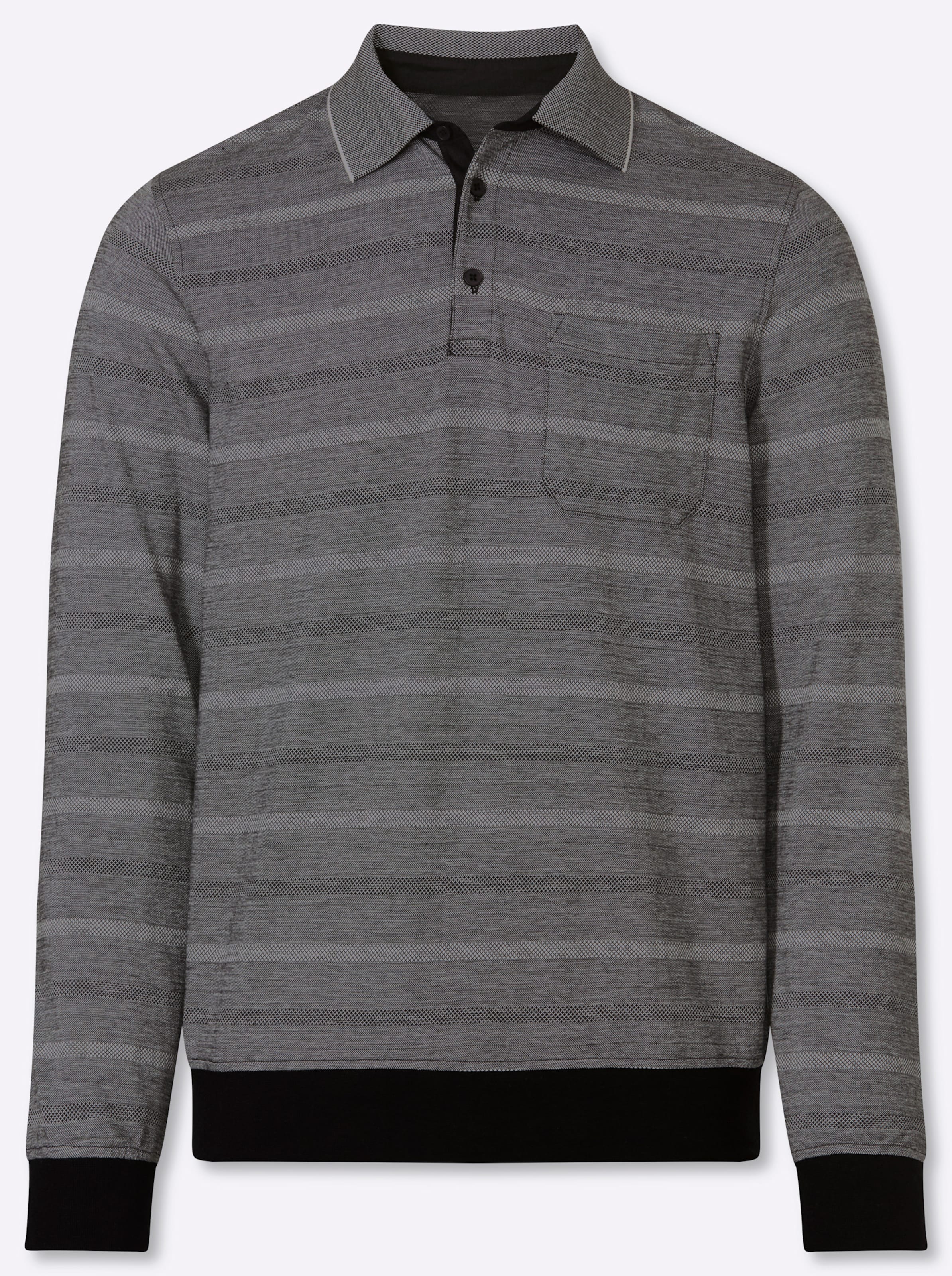 Thumbnail - Langarm-Poloshirt