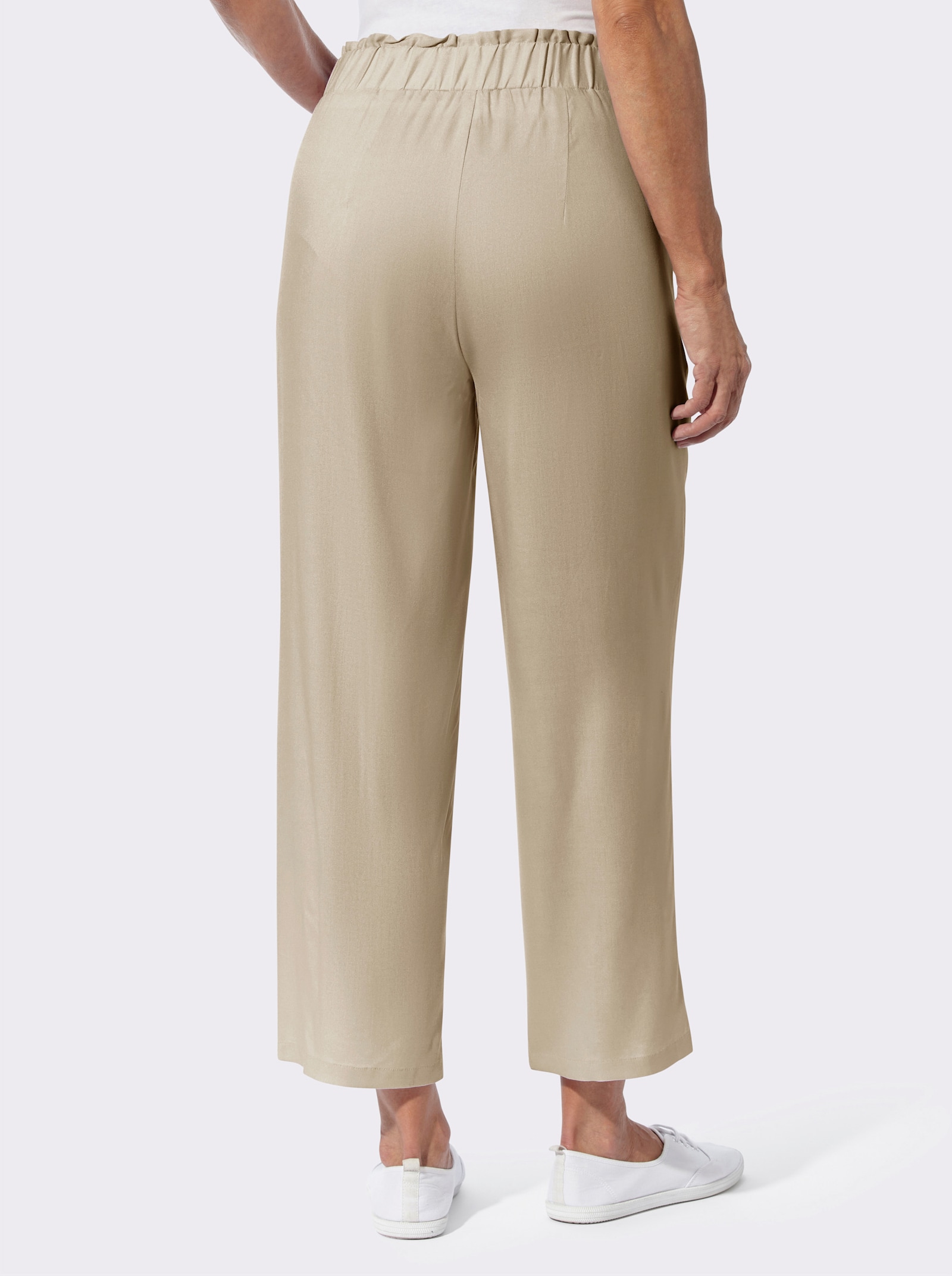 Hose im Paperbag-Style - sand