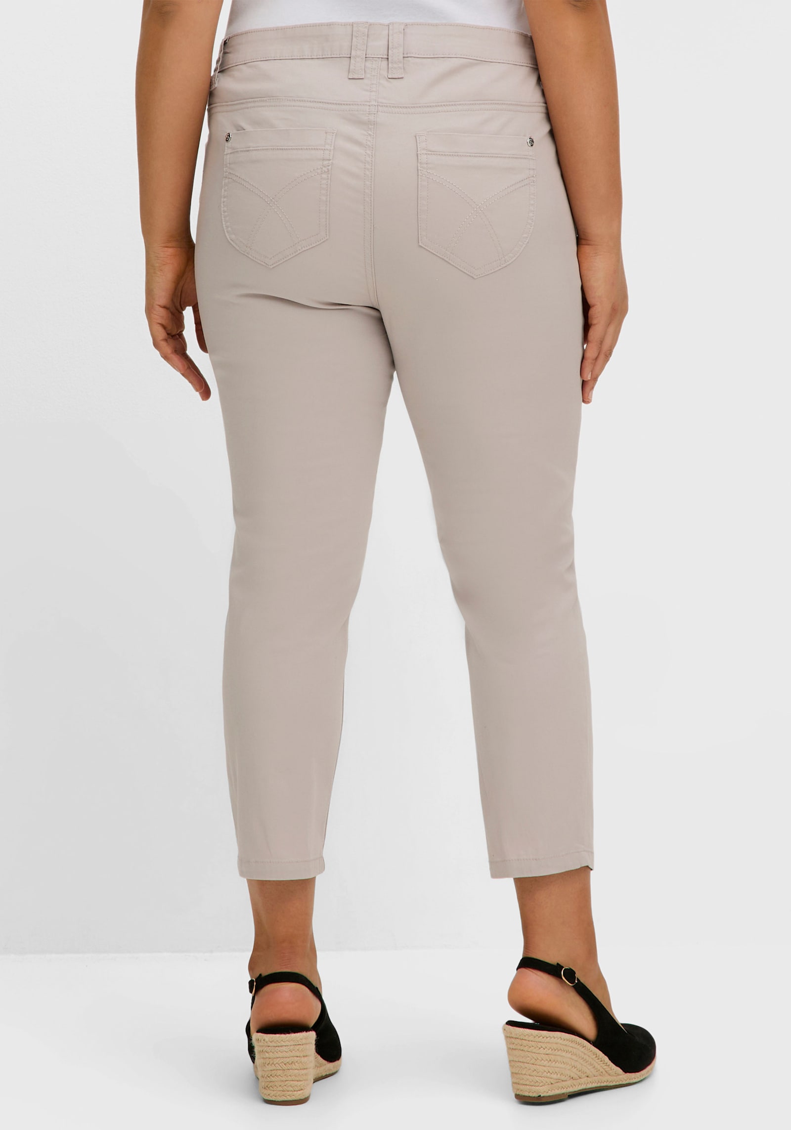 sheego 7/8-Hose im Curvy-Schnitt SUSANNE - beige