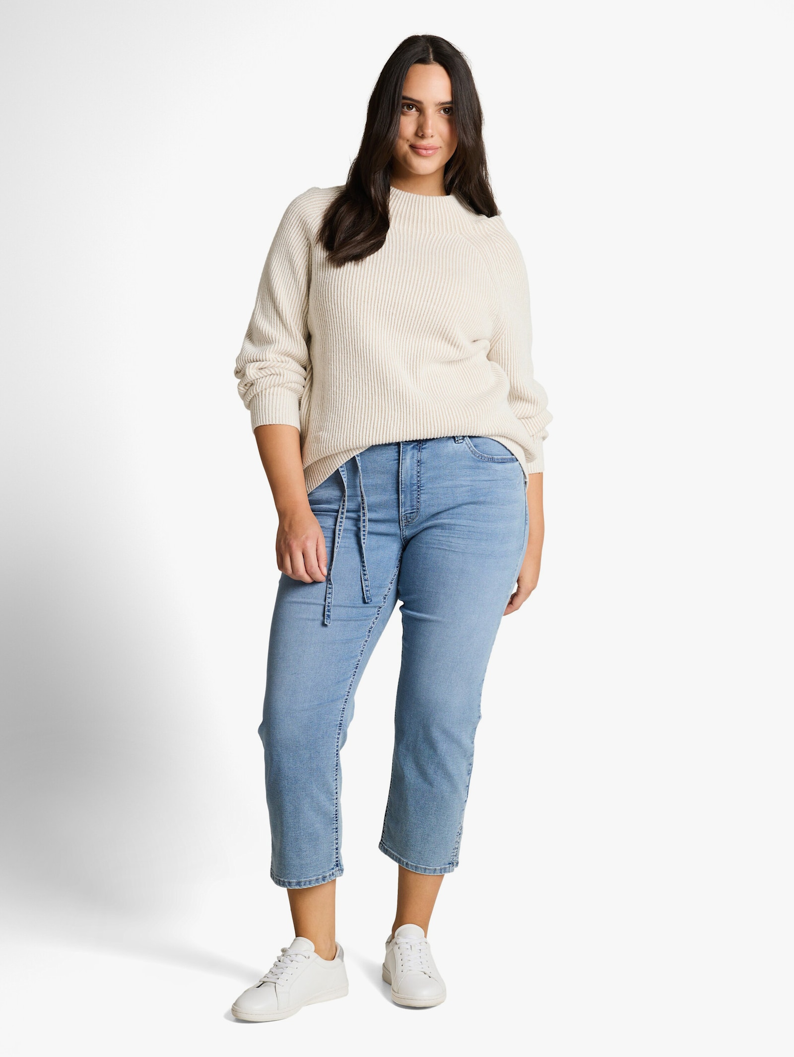 Skinny-fit-Jeans - clean light stone blue denim